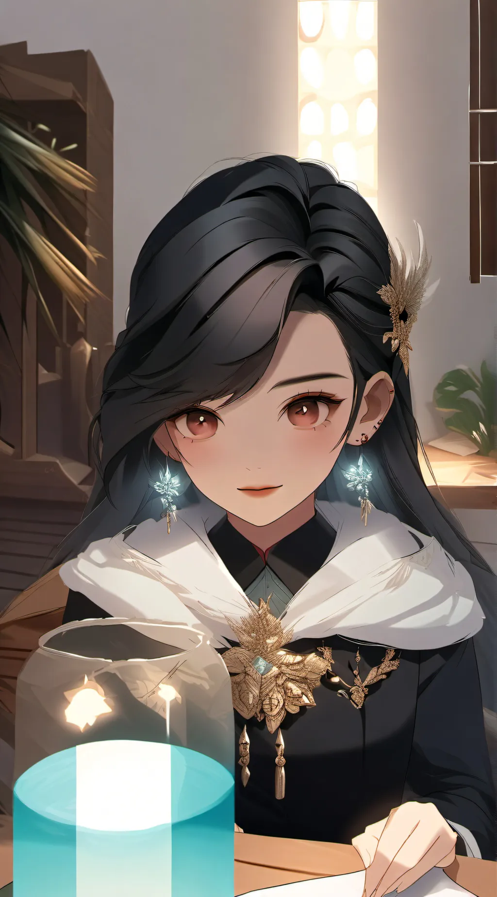 ai character: Luna Madison background