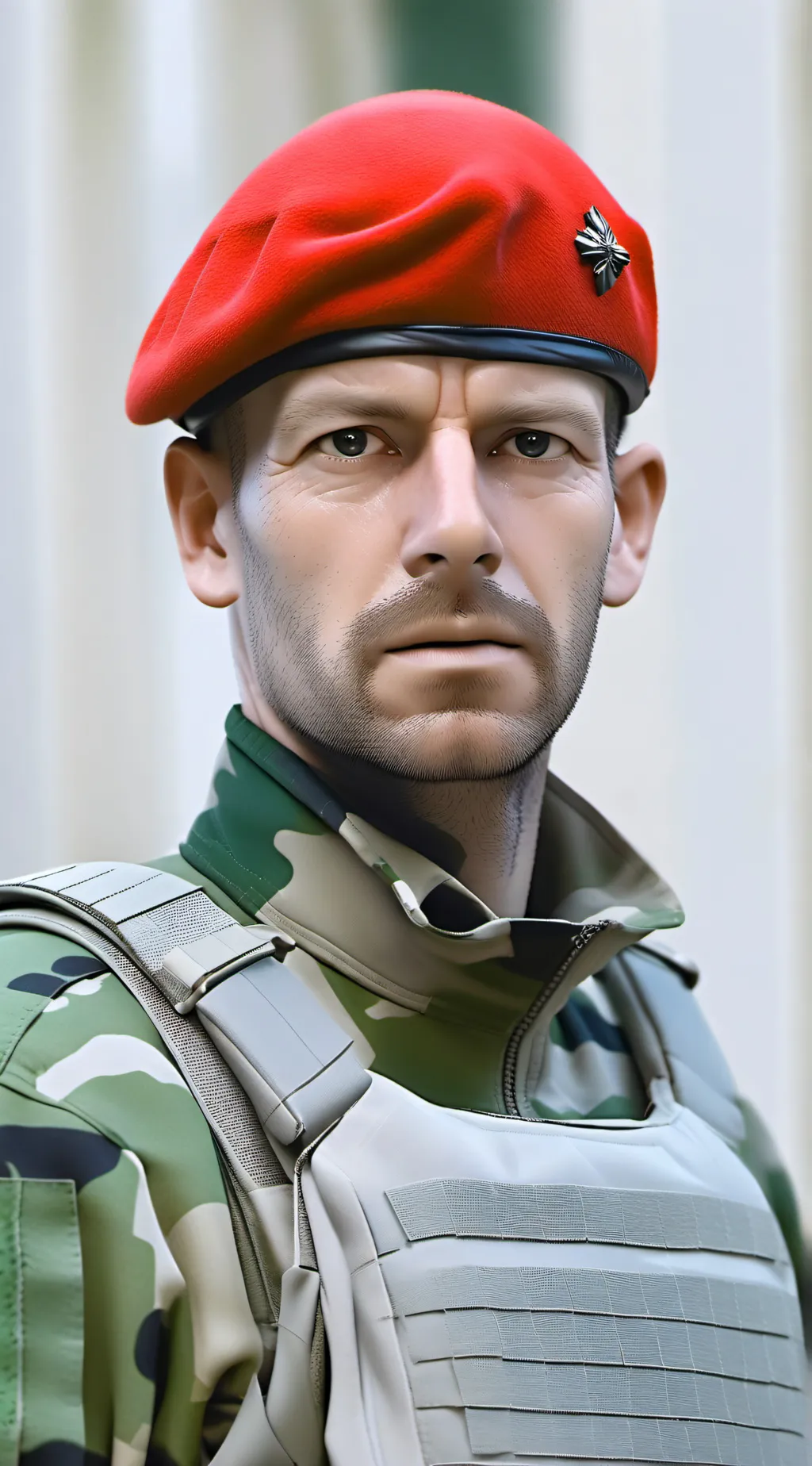 ai character: British soldier  background