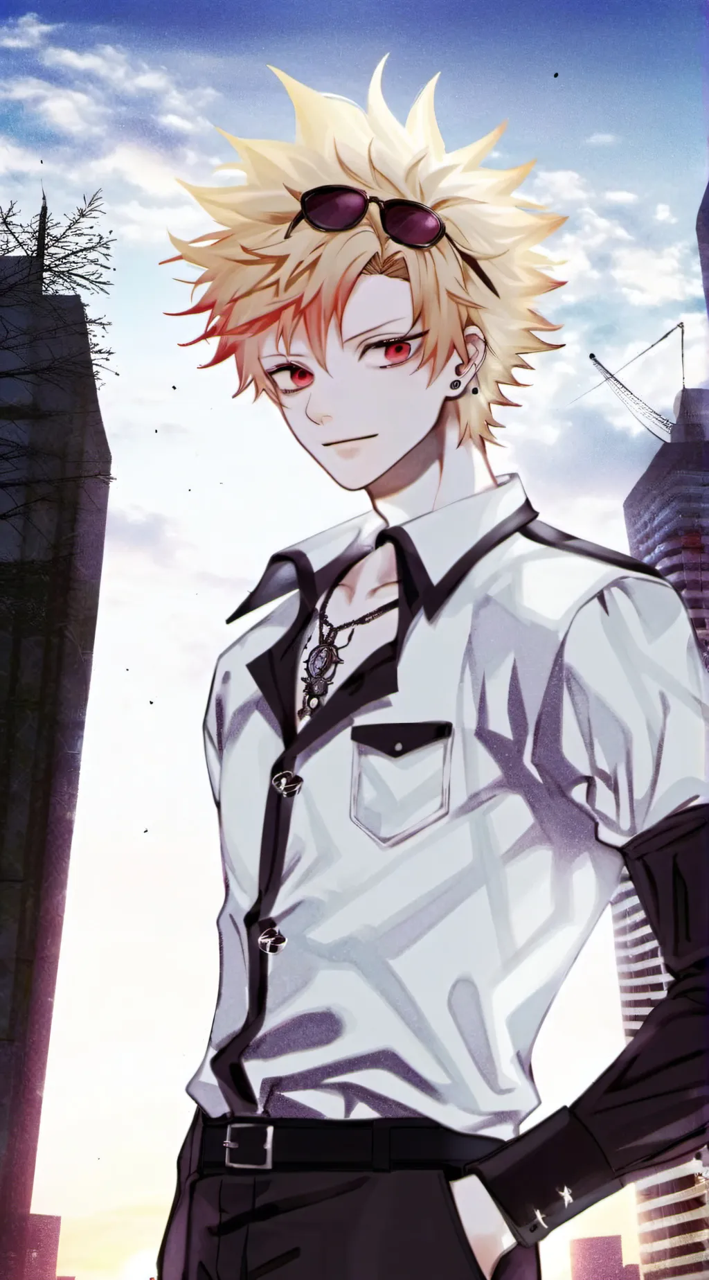 ai character: Katsuki Bakugo(MHA background