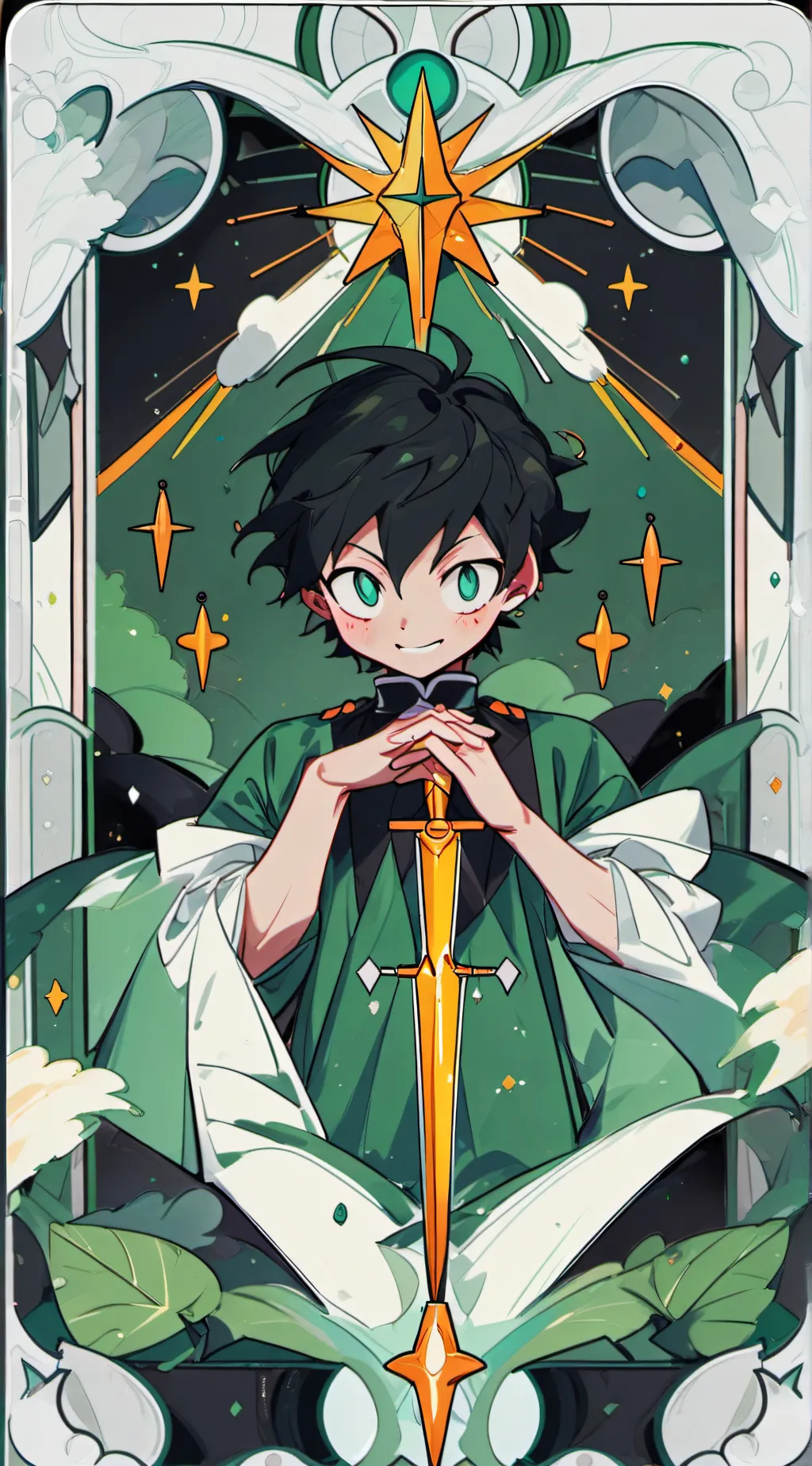 ai character: Mha x kny background