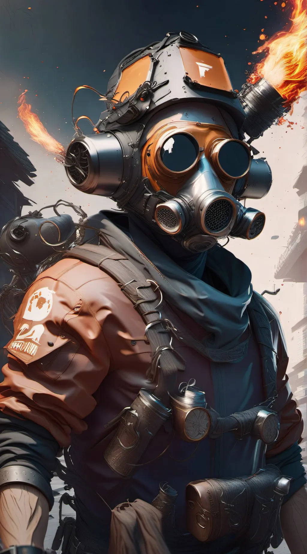 ai character: pyro TF2  background