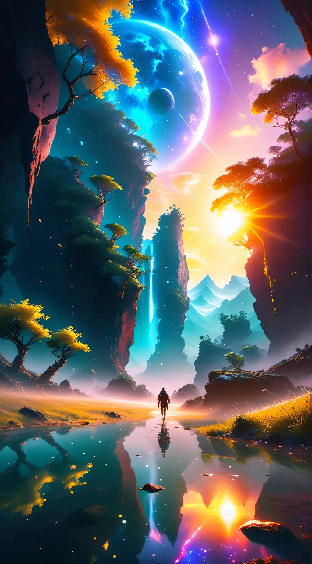ai character: New god rpg background