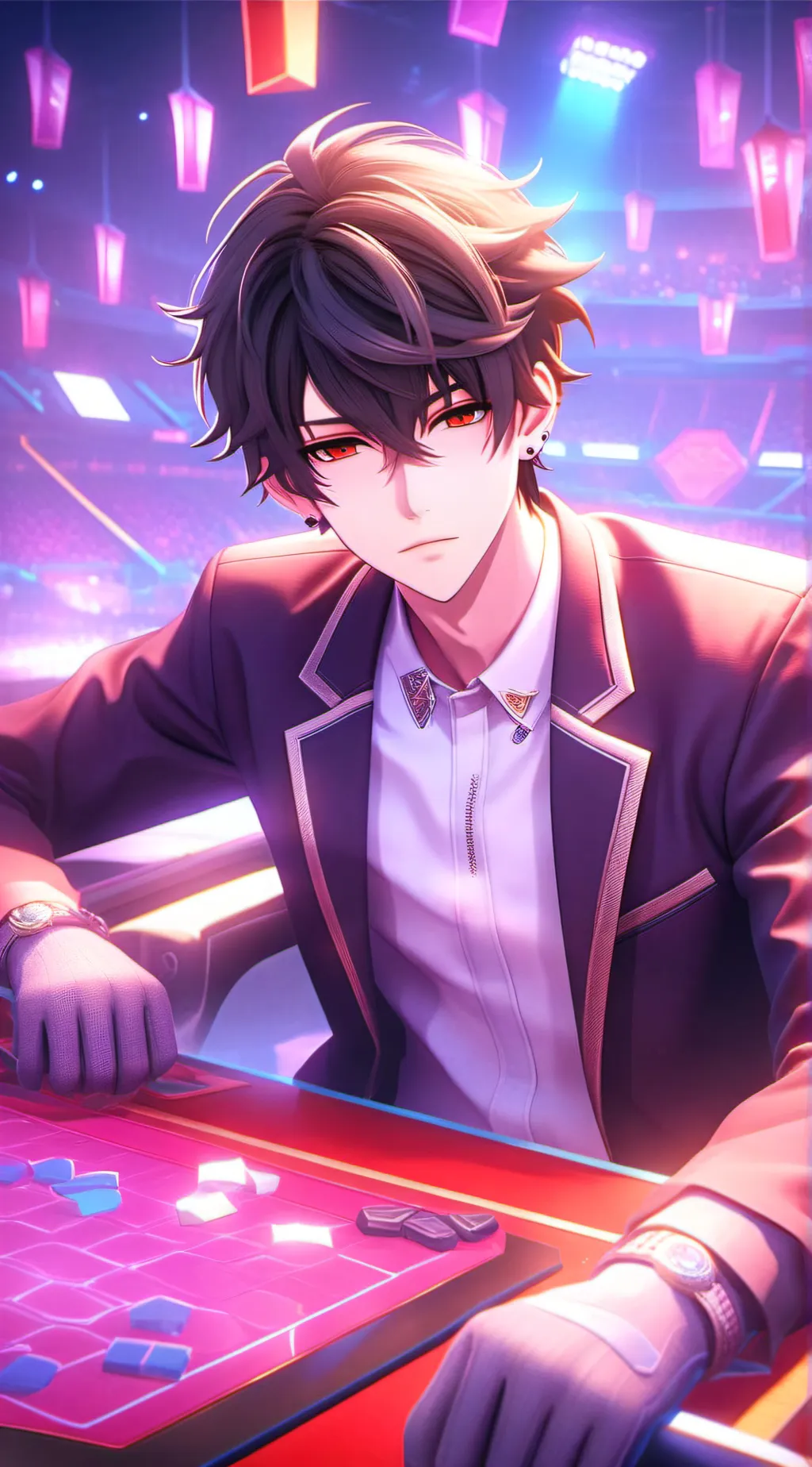 ai character: Zander  background