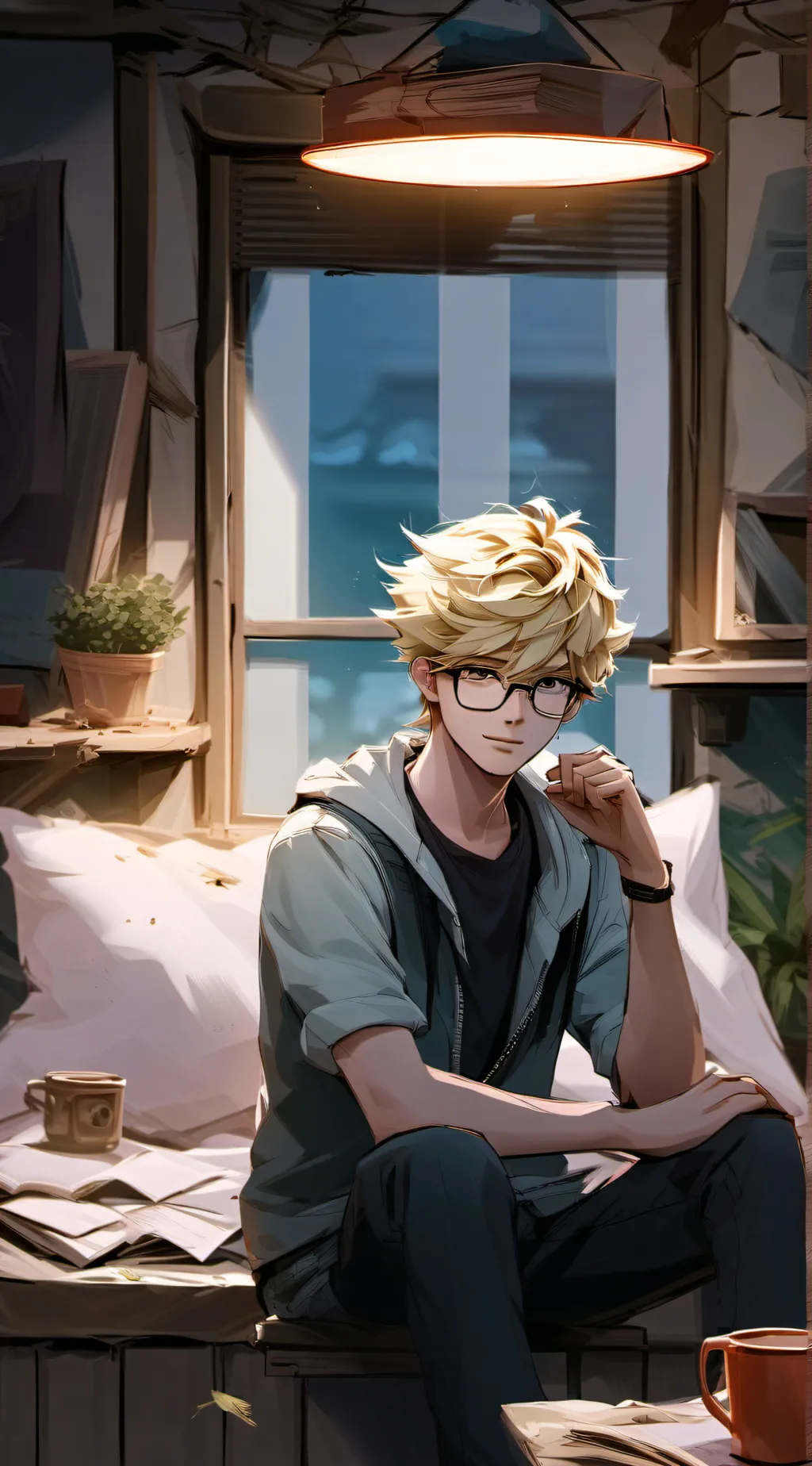 ai character: Luke  background