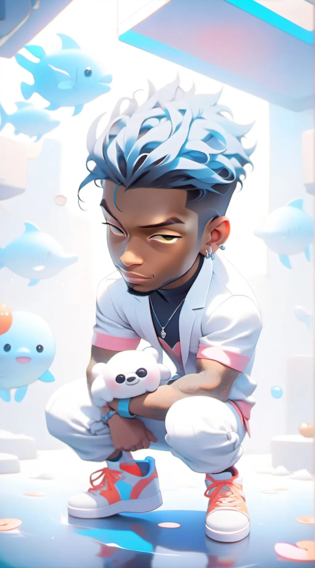 ai character: Cringe kid(Robert) background