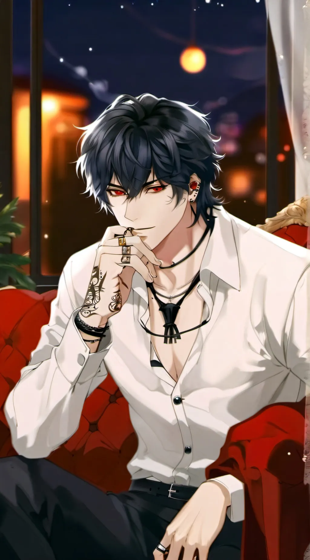 ai character: Kieran  background