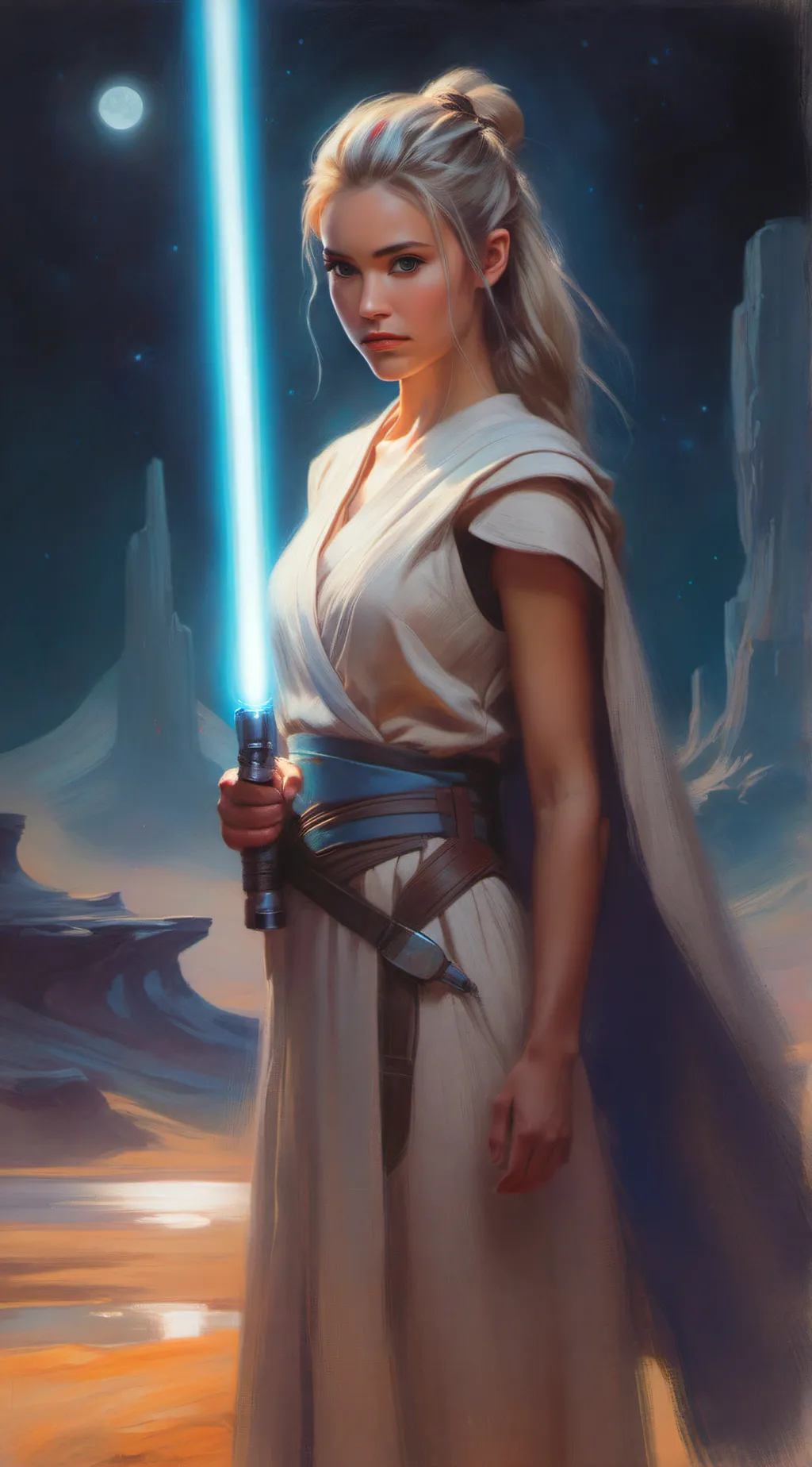 ai character: Aurora background