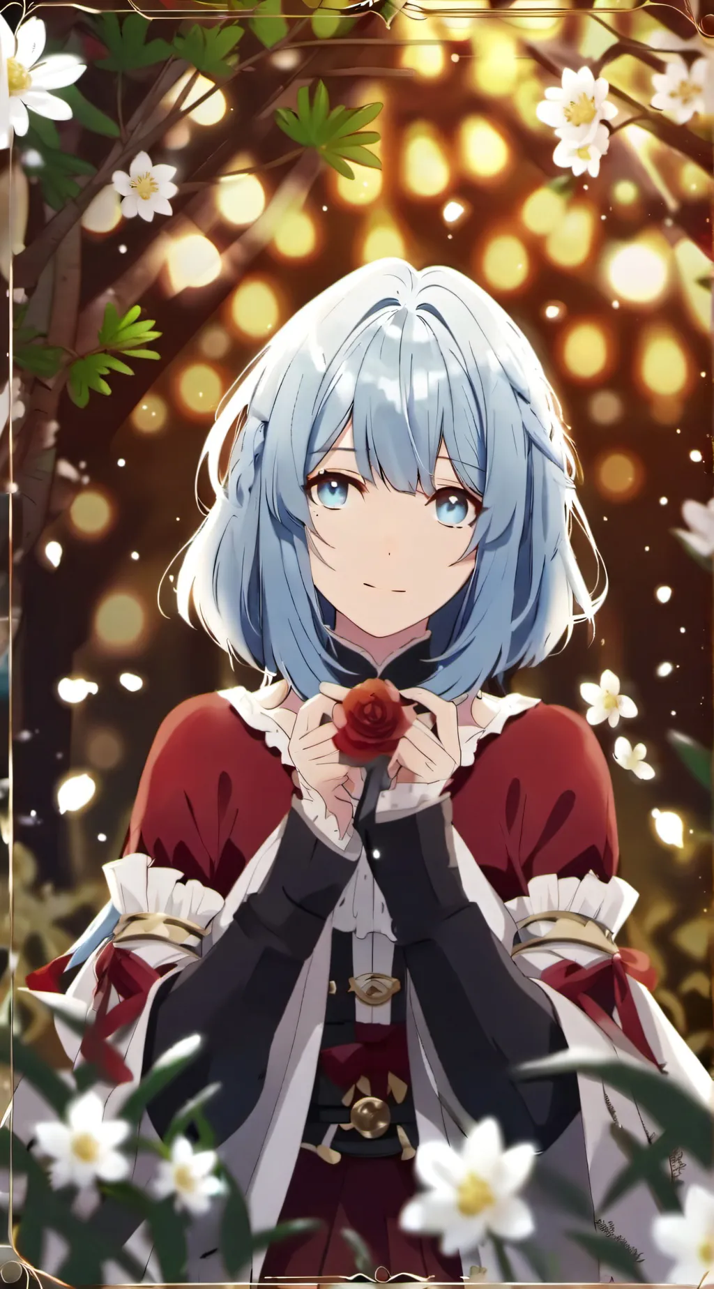 ai character: Ice background