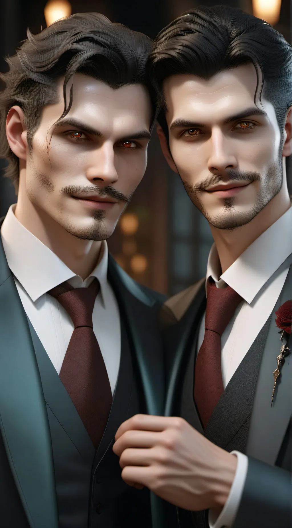ai character: Marcus and simon  background
