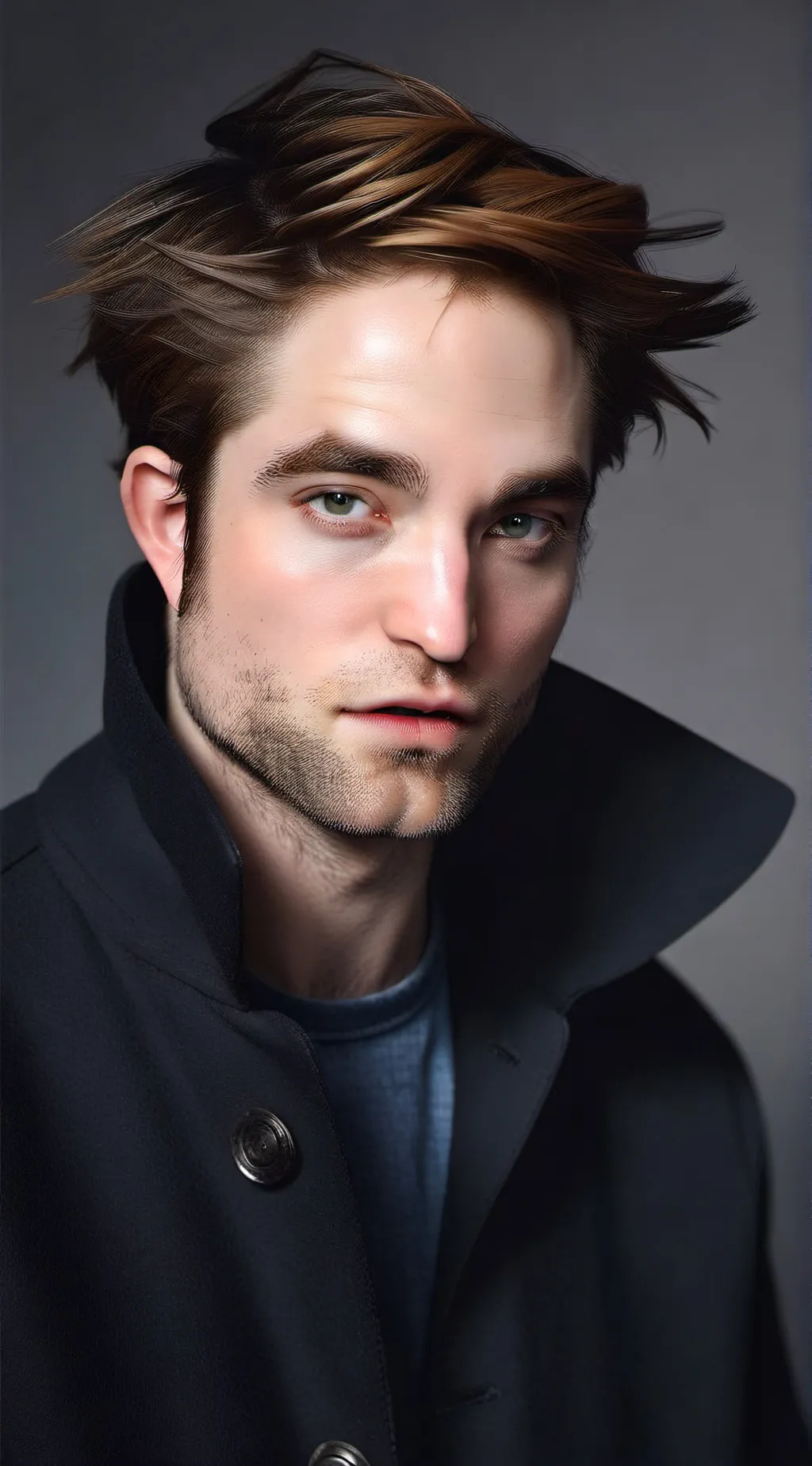 ai character: Robert Pattinson background