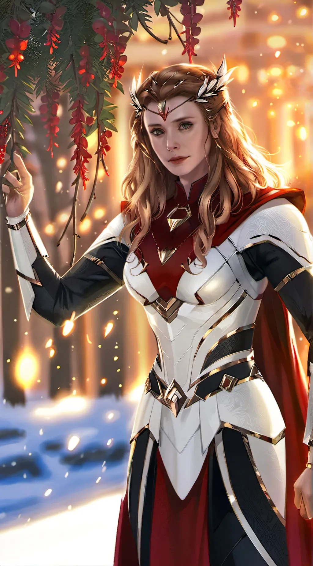 ai character: Wanda maxioff  background
