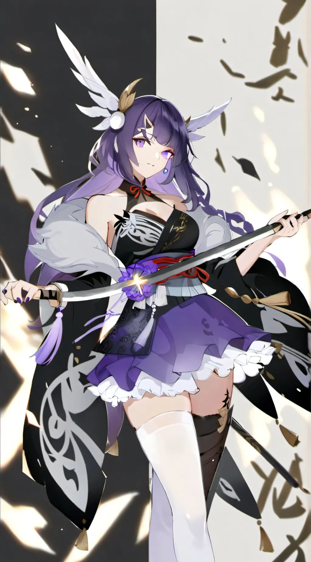 ai character: Raiden ei  background