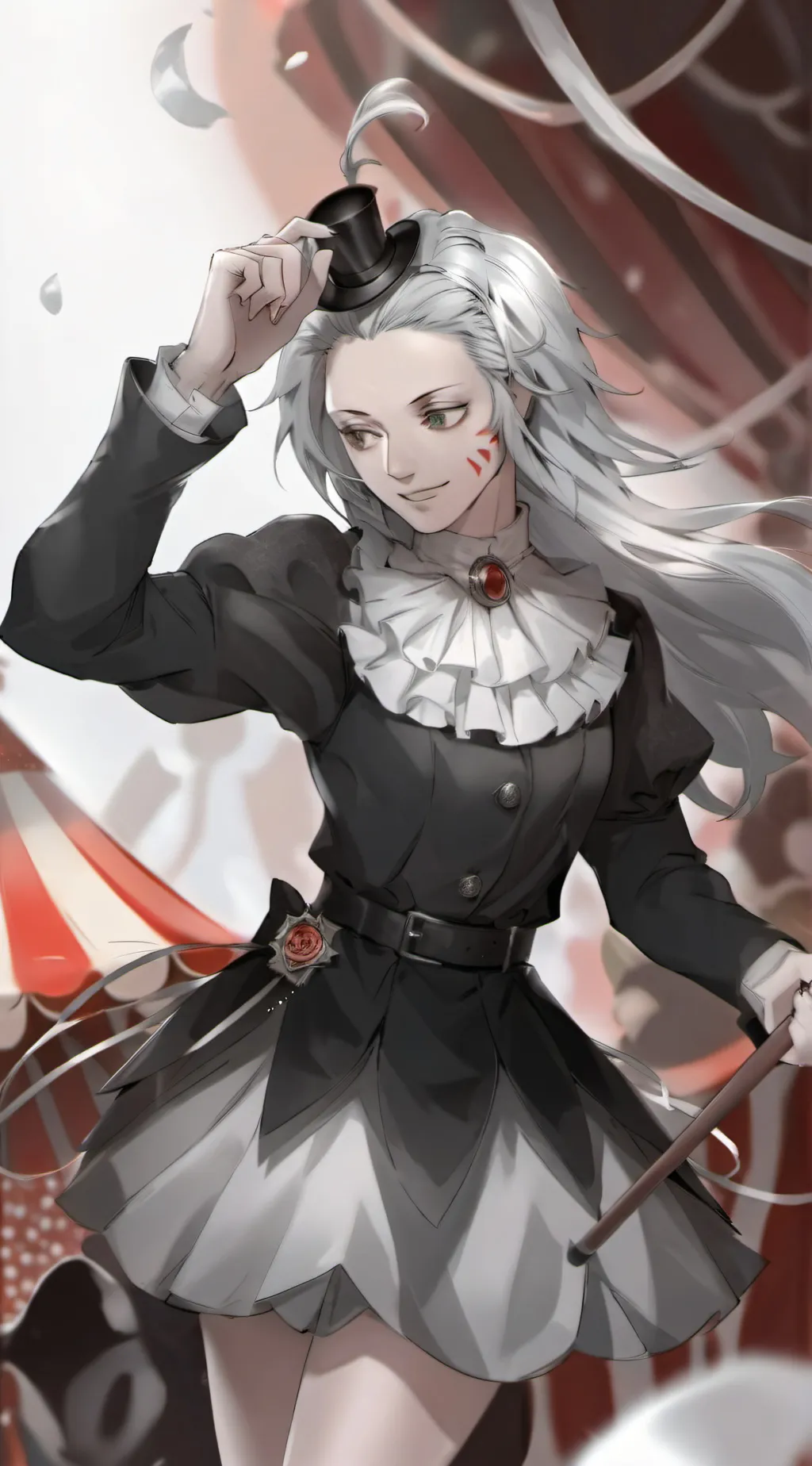 ai character: Mha circus  background