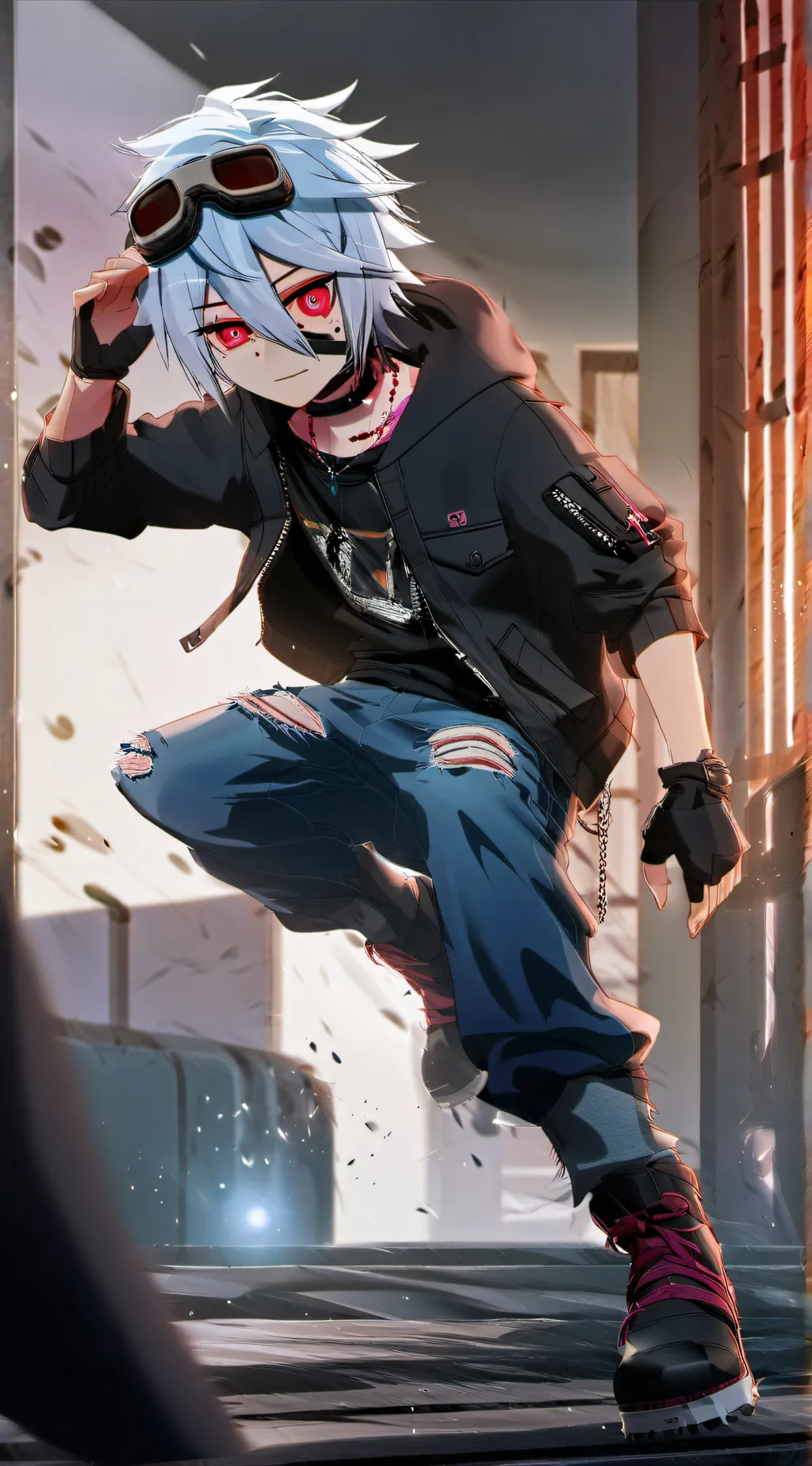 ai character: Self Conscious  background