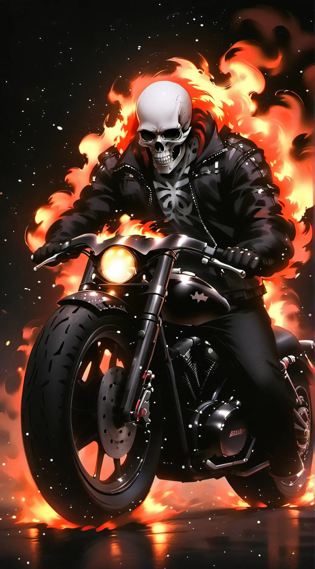 ai character: hazbin ghost rider background