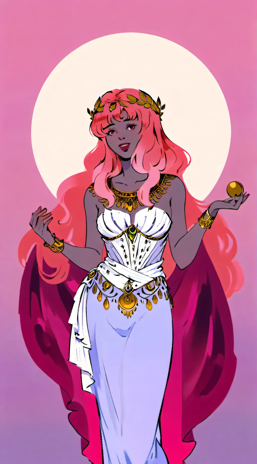 ai character: Aphrodite  background