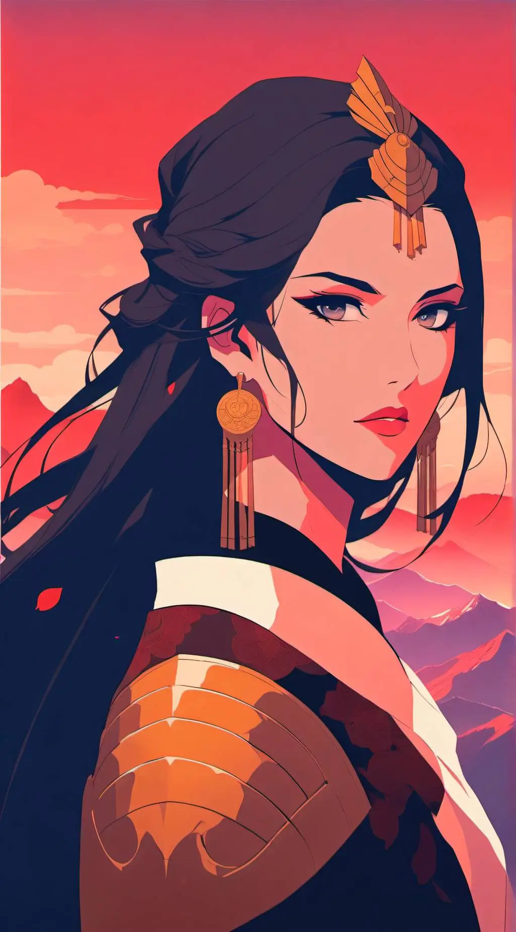 ai character: Hanako background