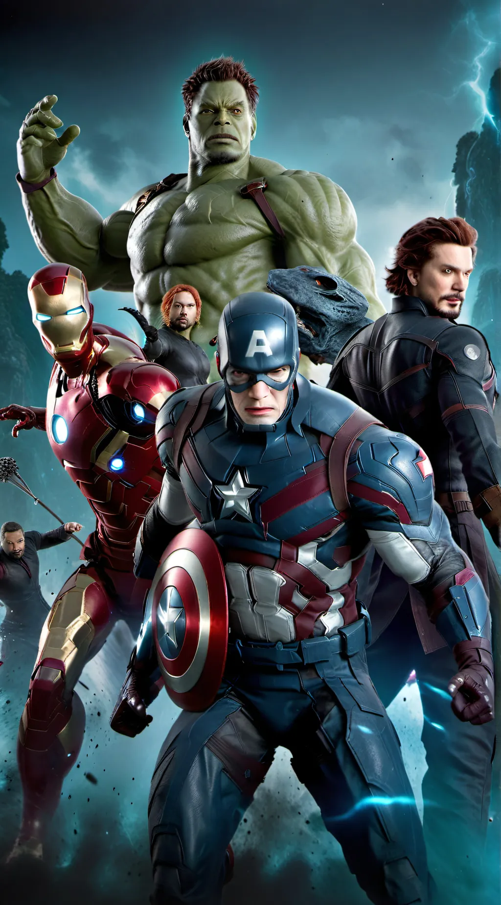ai character: Avengers background