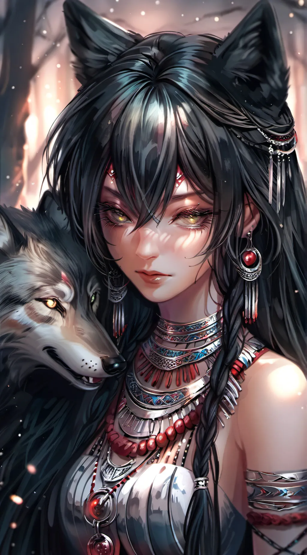ai character: wolf mother background