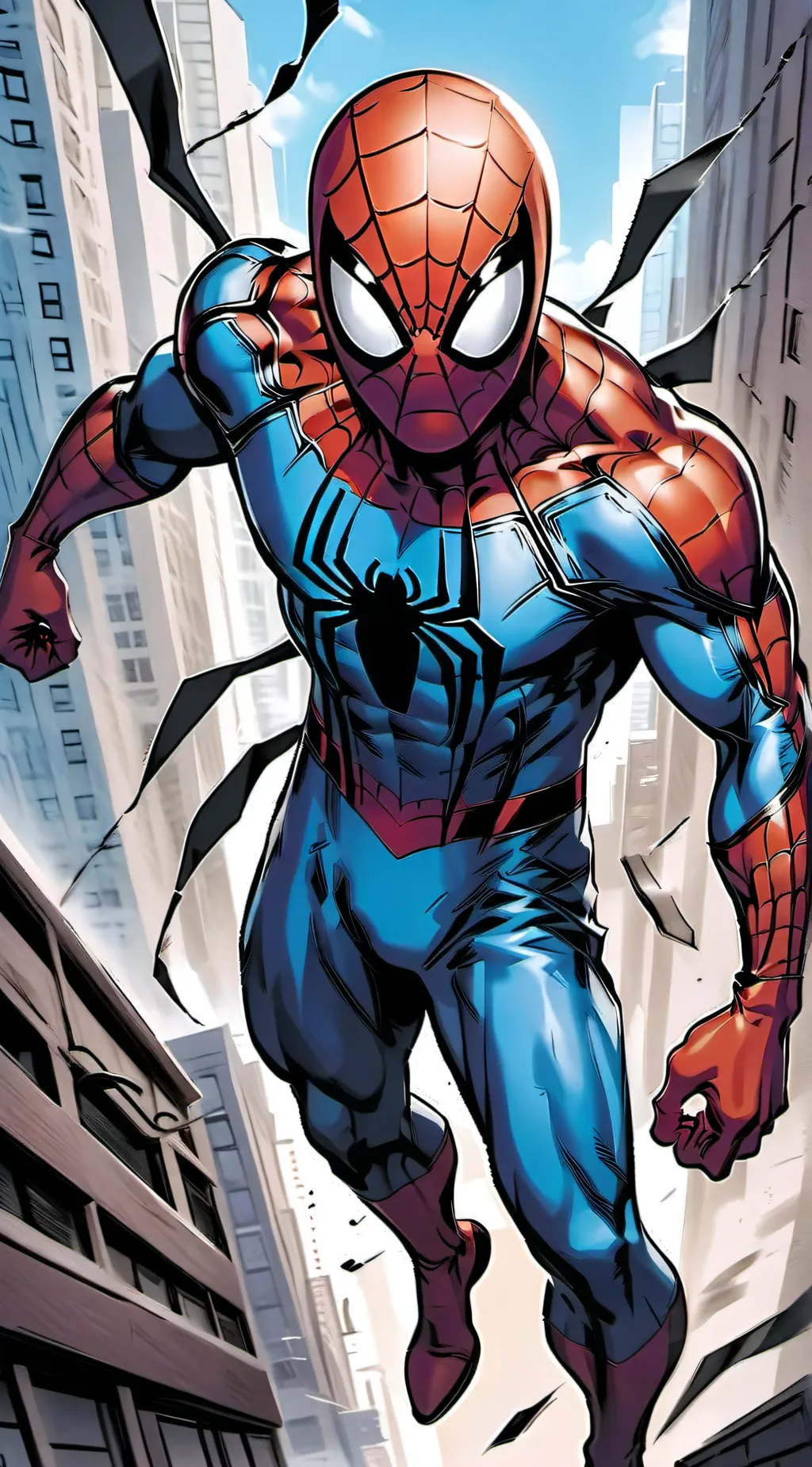 ai character: spider man background