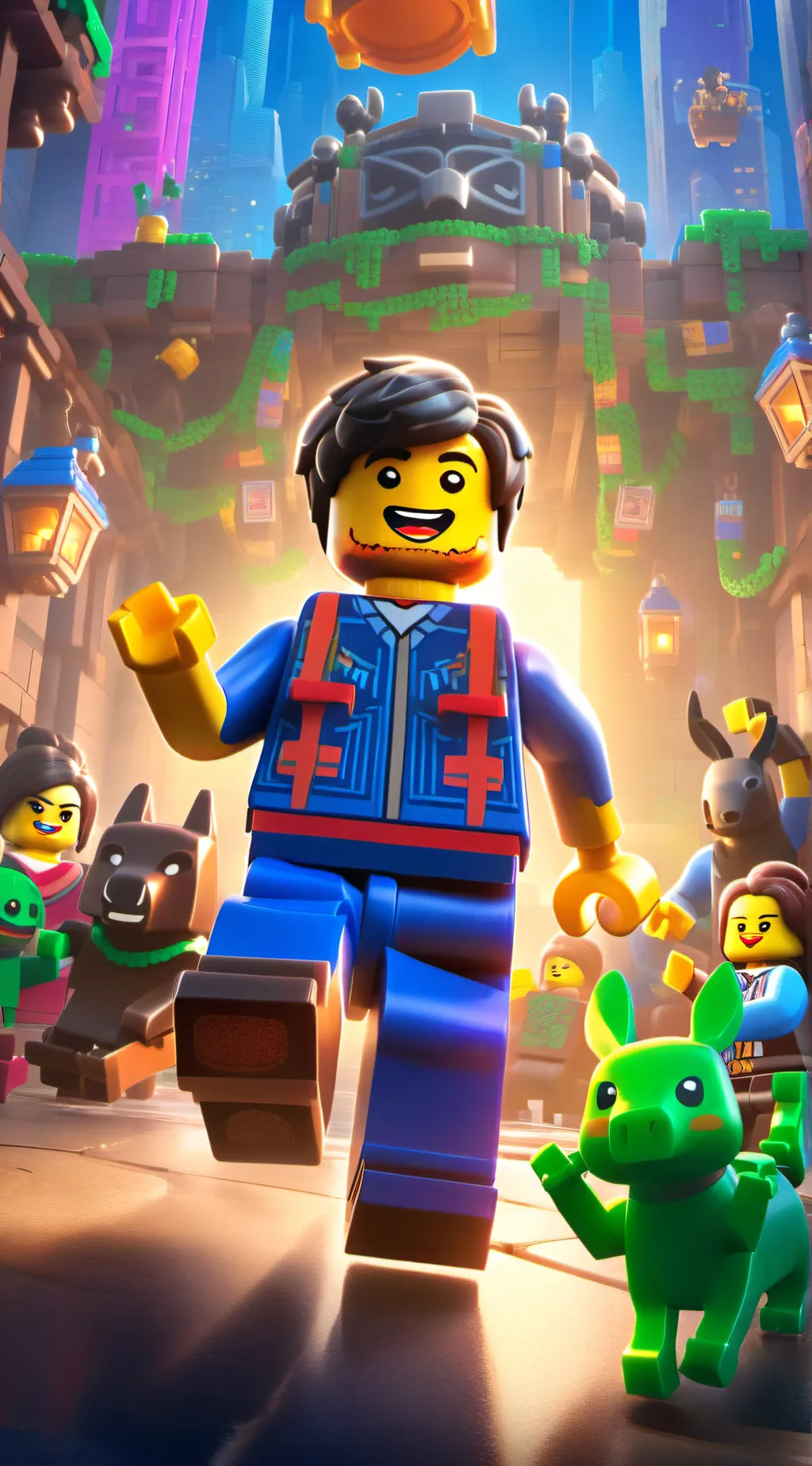 ai character: Lego movie background