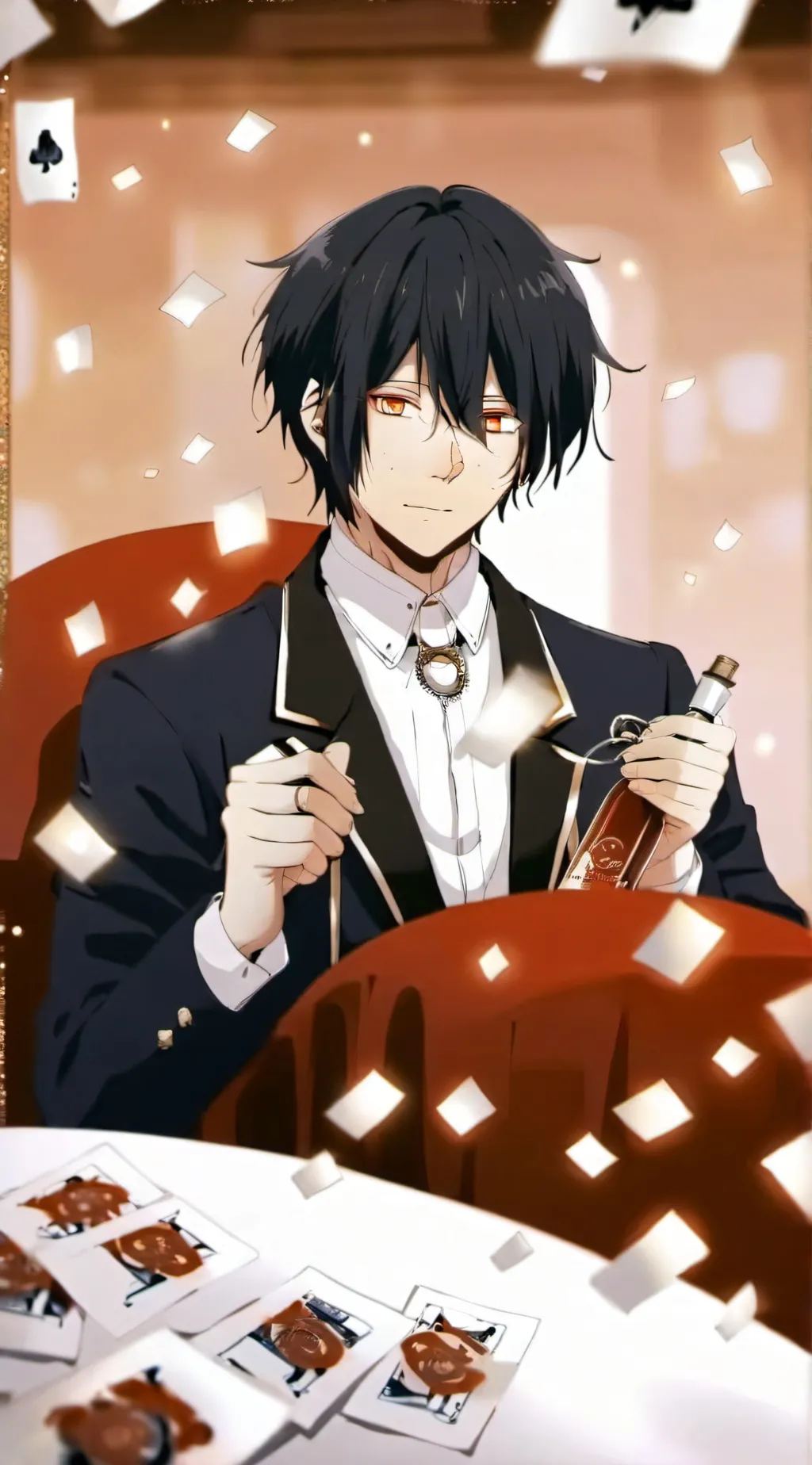ai character: kento  background