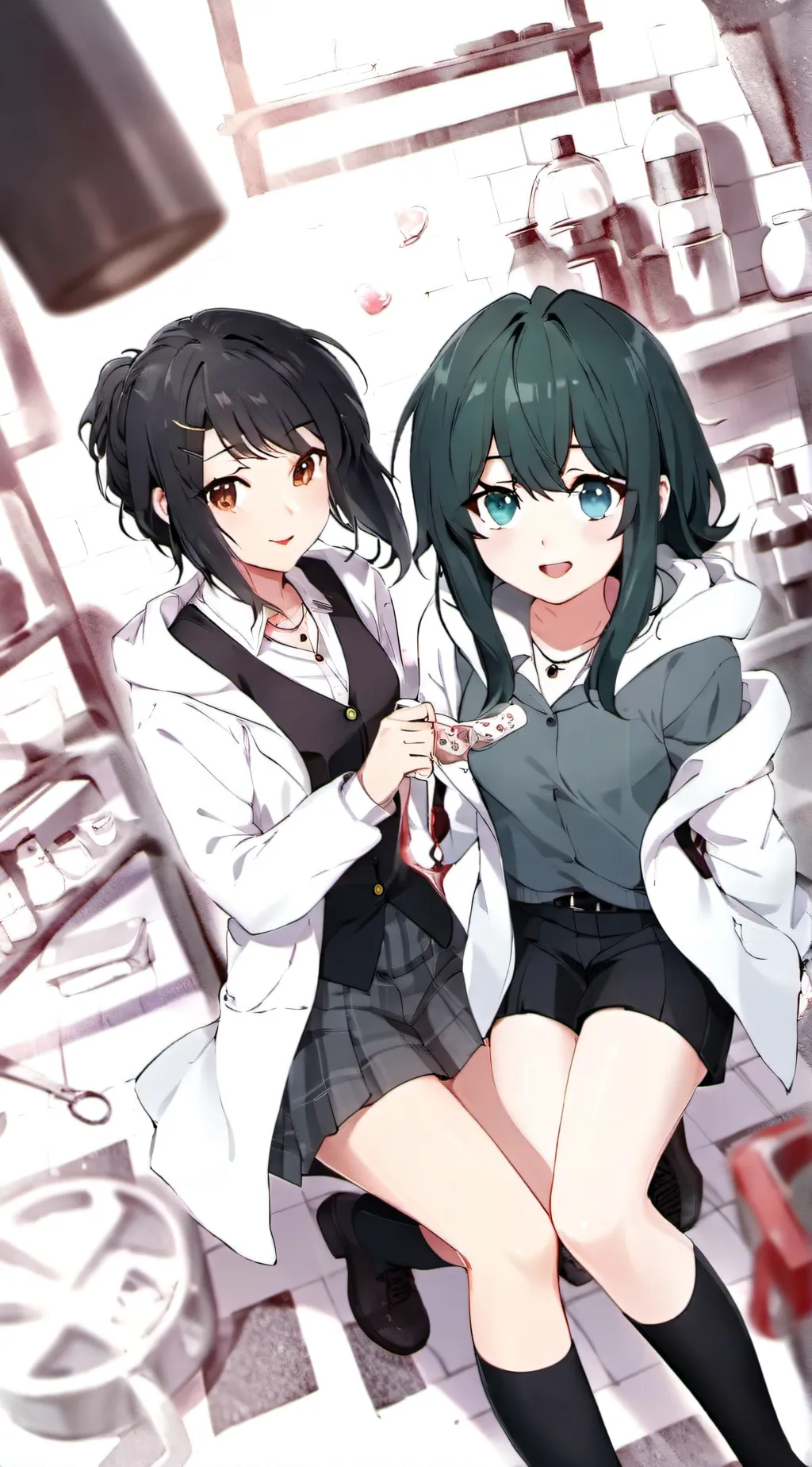 ai character: Fubuki x tatsumaki background