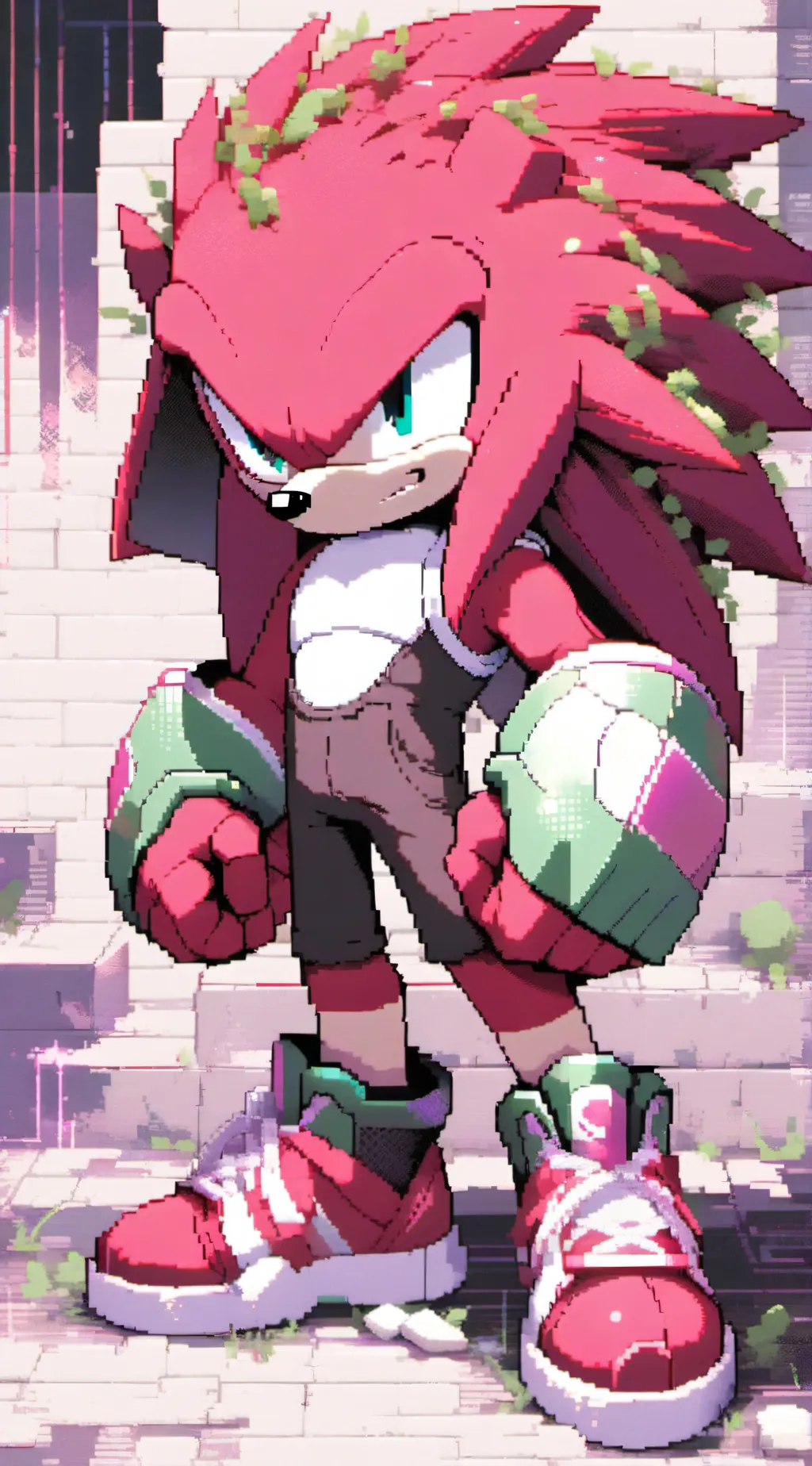 ai character: Knuckles  background
