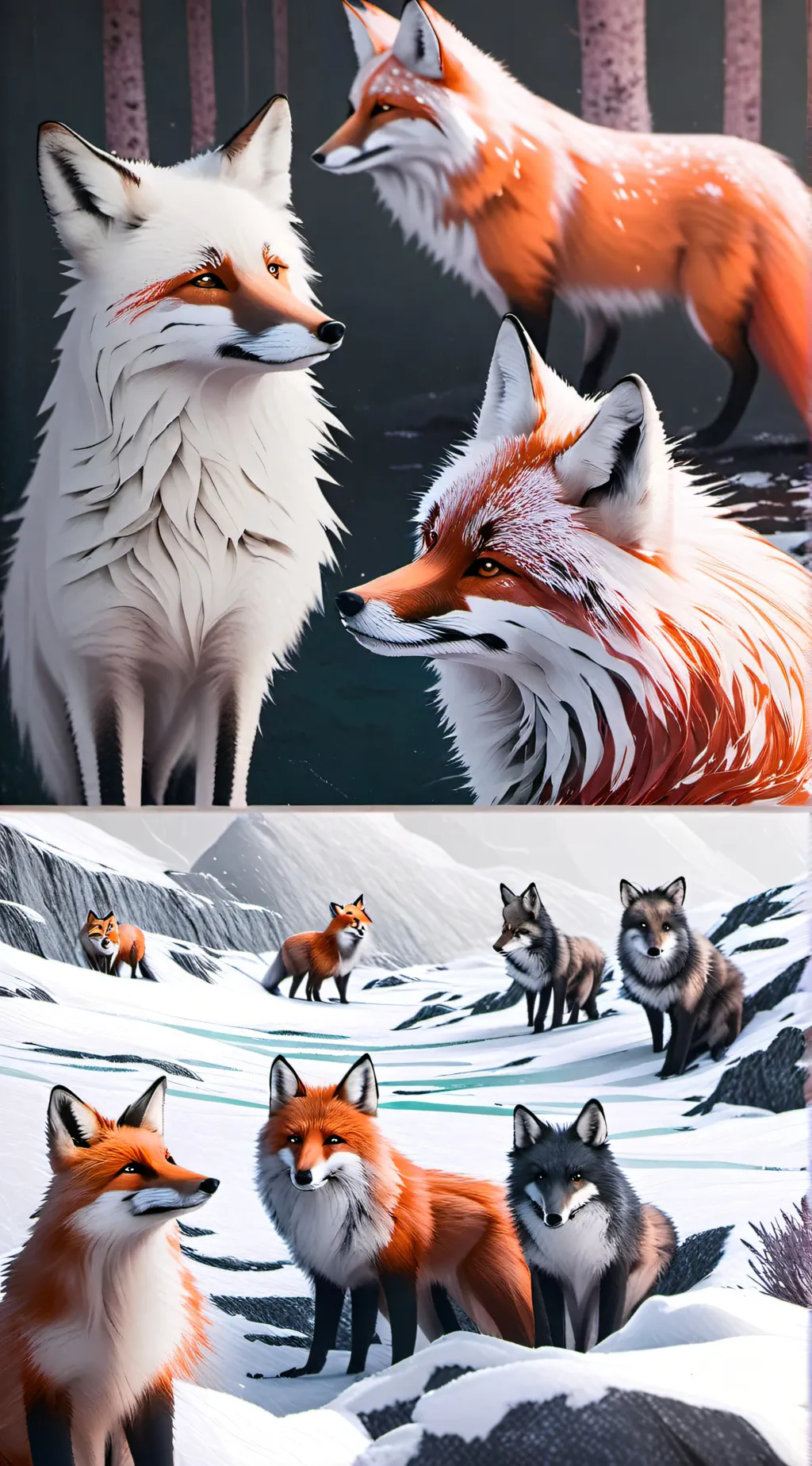 ai character: LaineZakMiloMeerie background