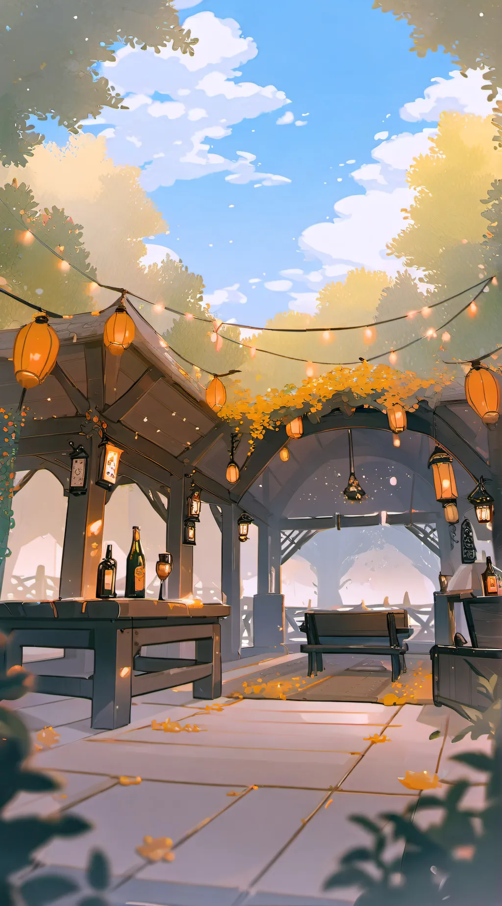 ai character: hashira party background