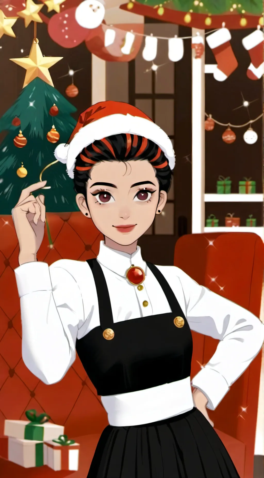 ai character: HH Christmas 🎄  background