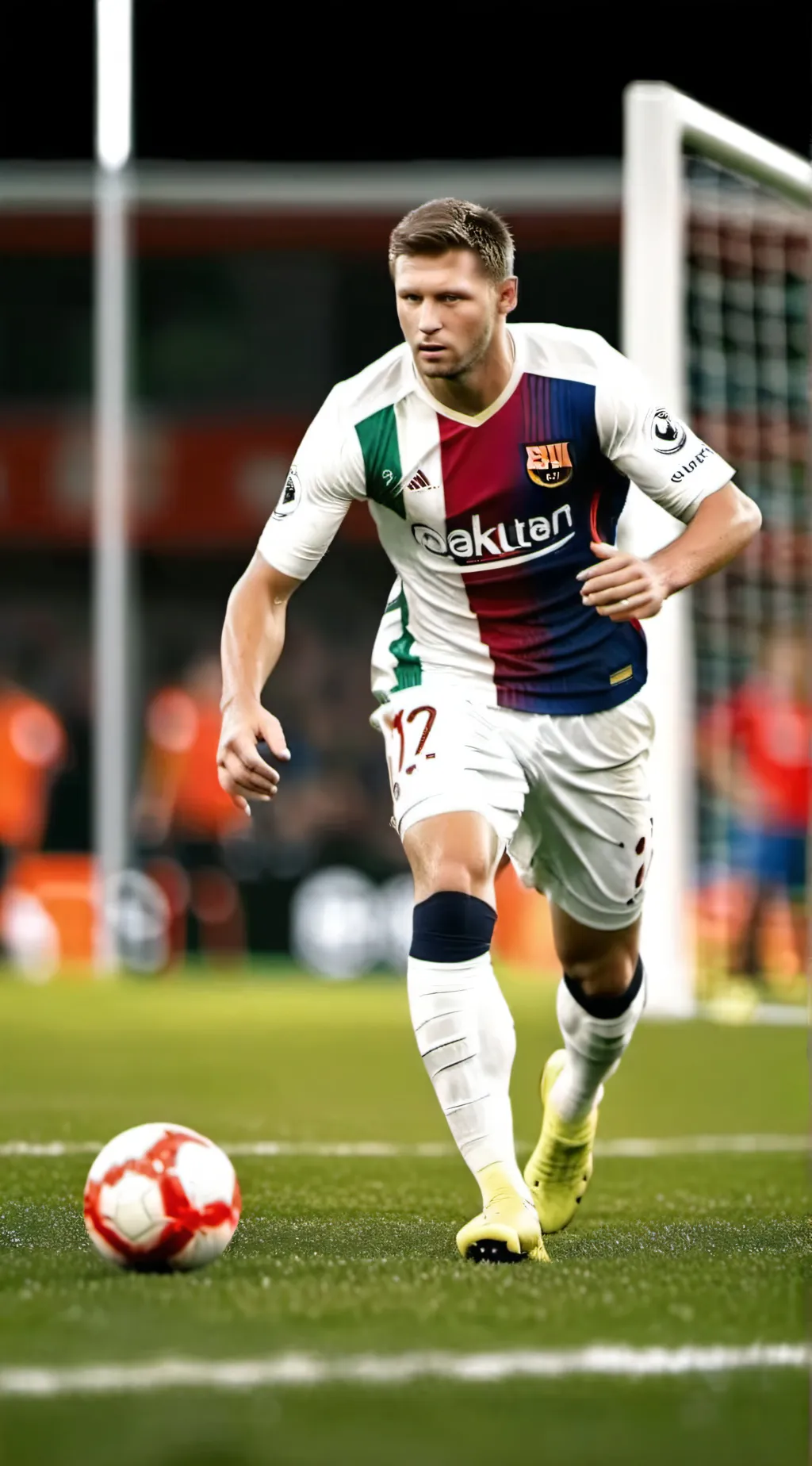 ai character: ronaldo *in amoug* background