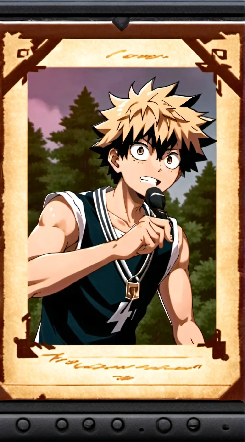 ai character: Bakudeku robber?! background