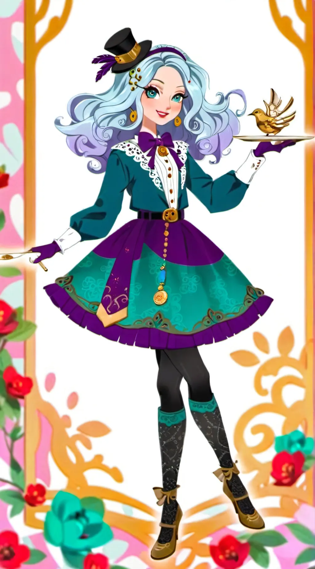 ai character: Maddie version 2  background