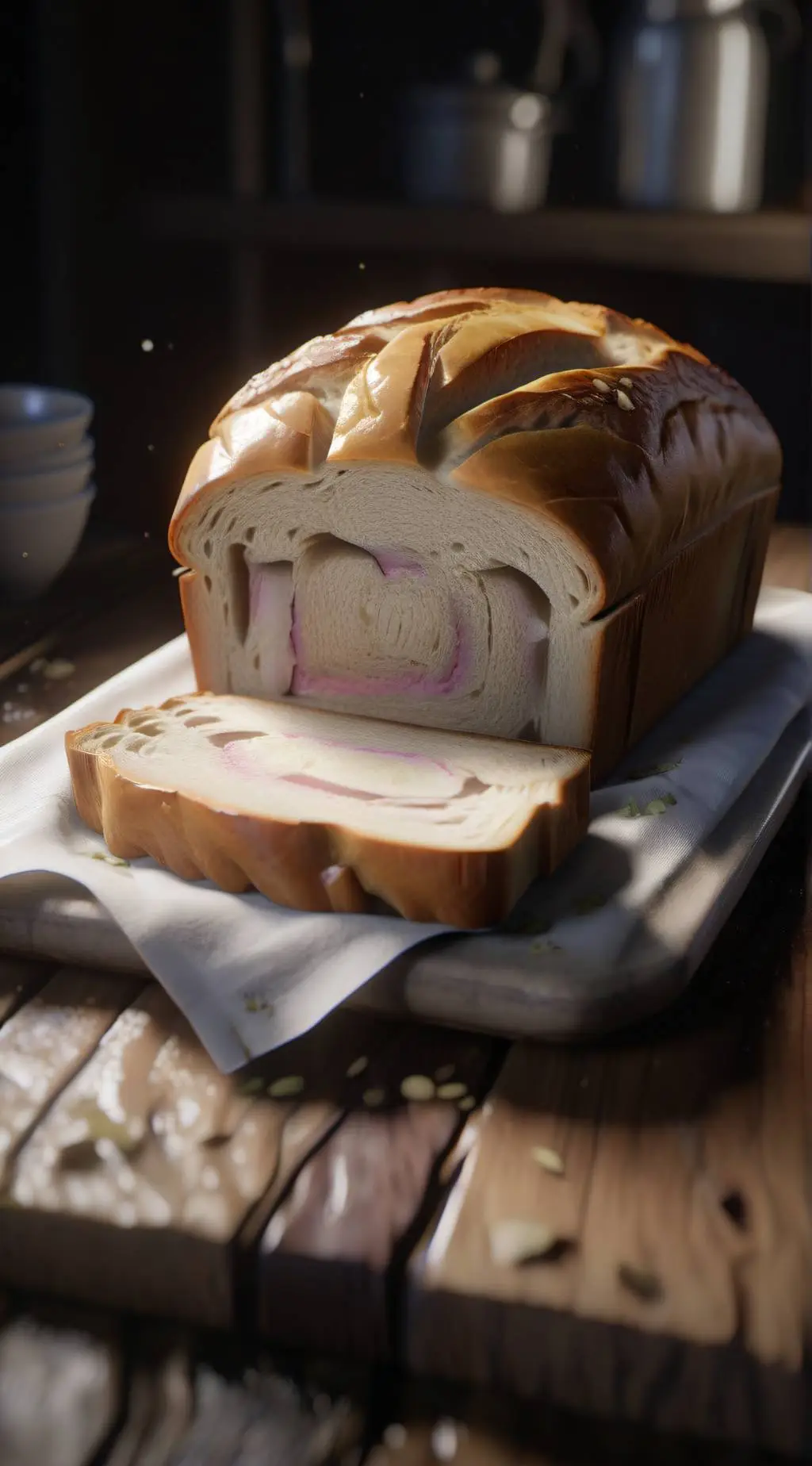 ai character:  Bread🍞 background