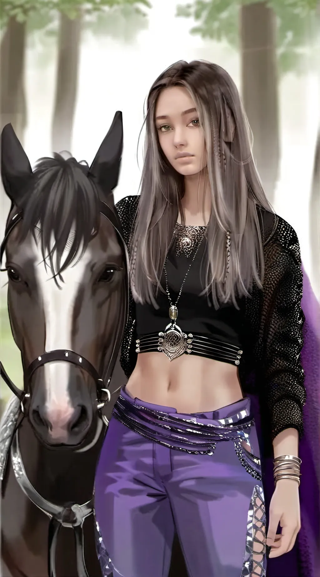 ai character: Cynthia  background