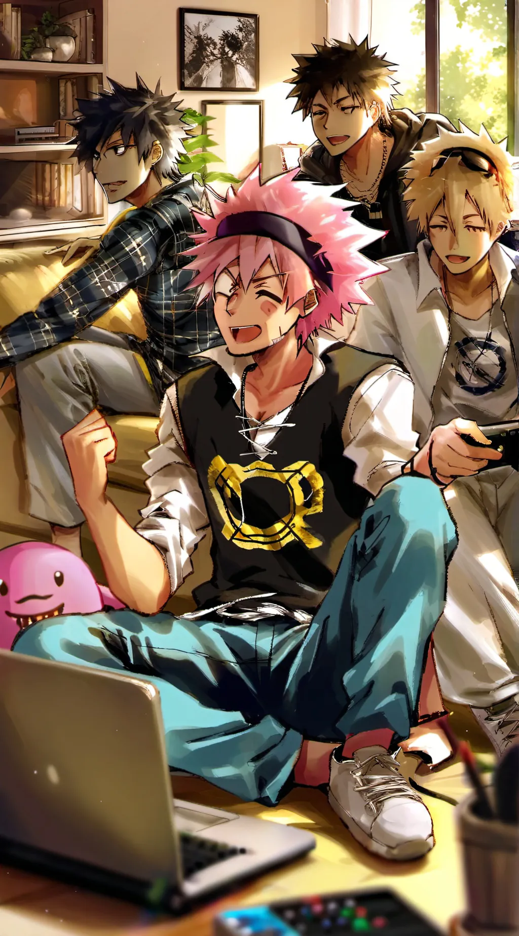 ai character: Bakusquad morning background