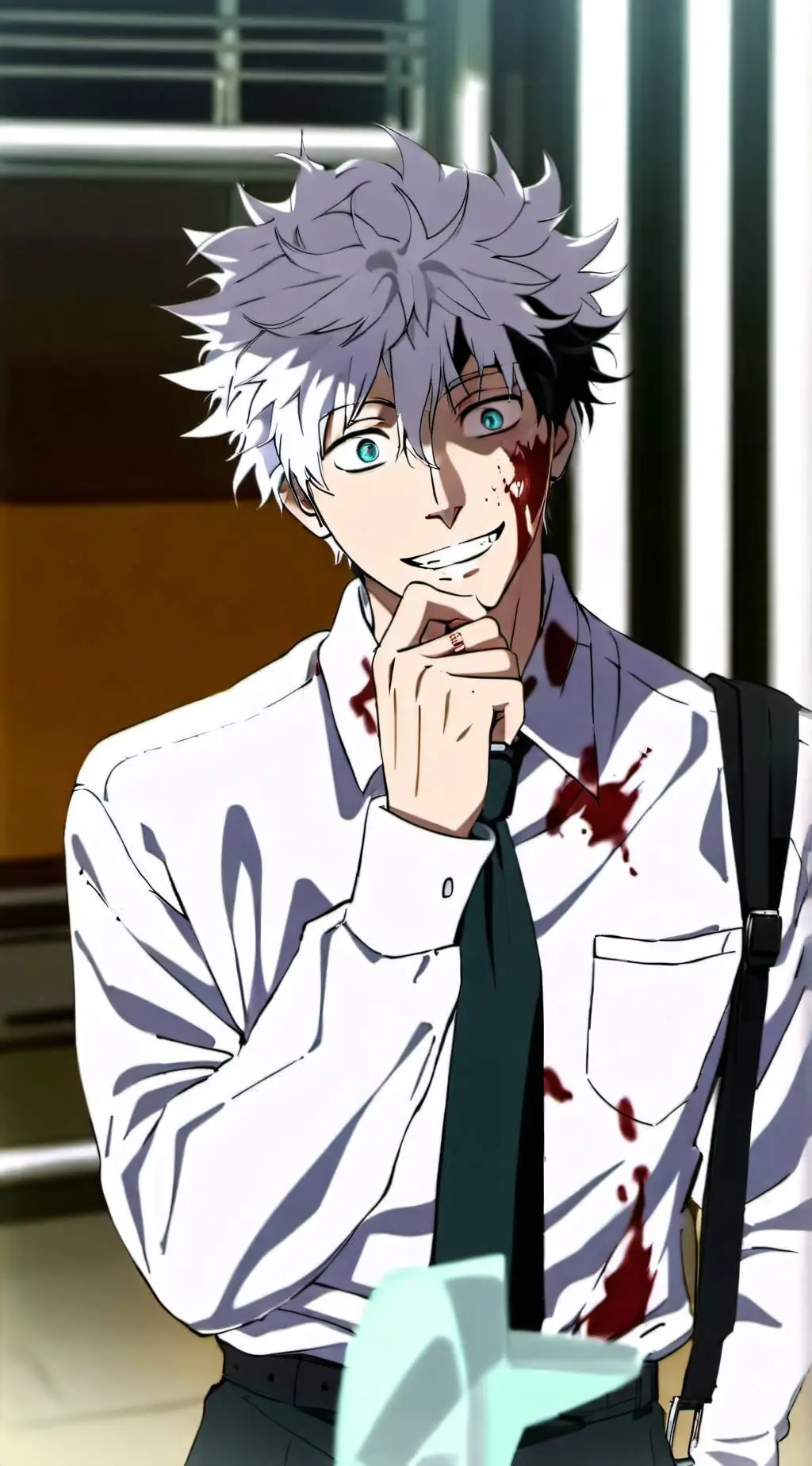 ai character: Senior Gojo background