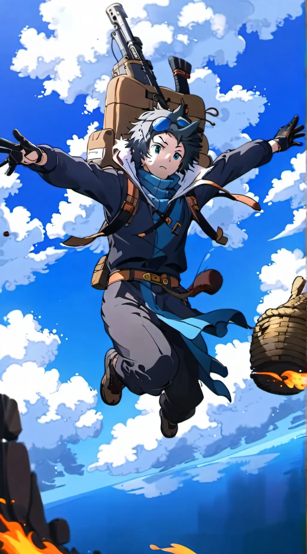 ai character: Shiro Midoriya background