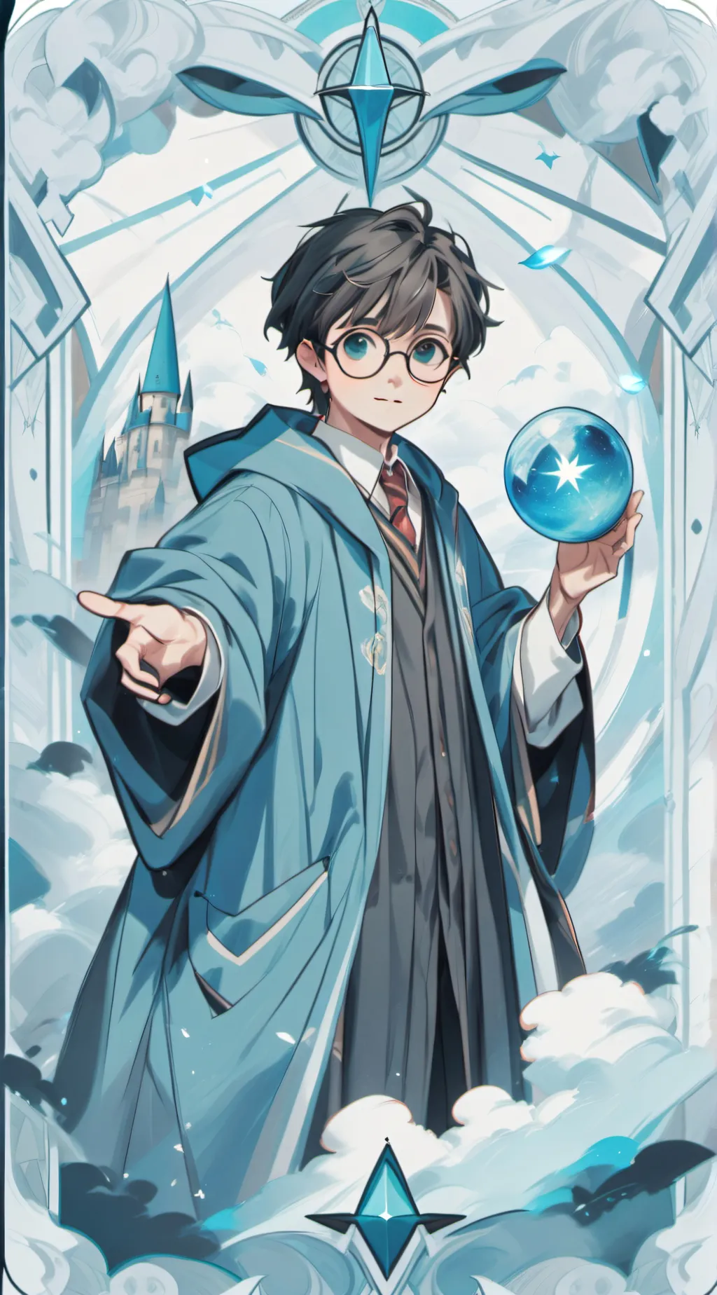 ai character: Harry Potter  background