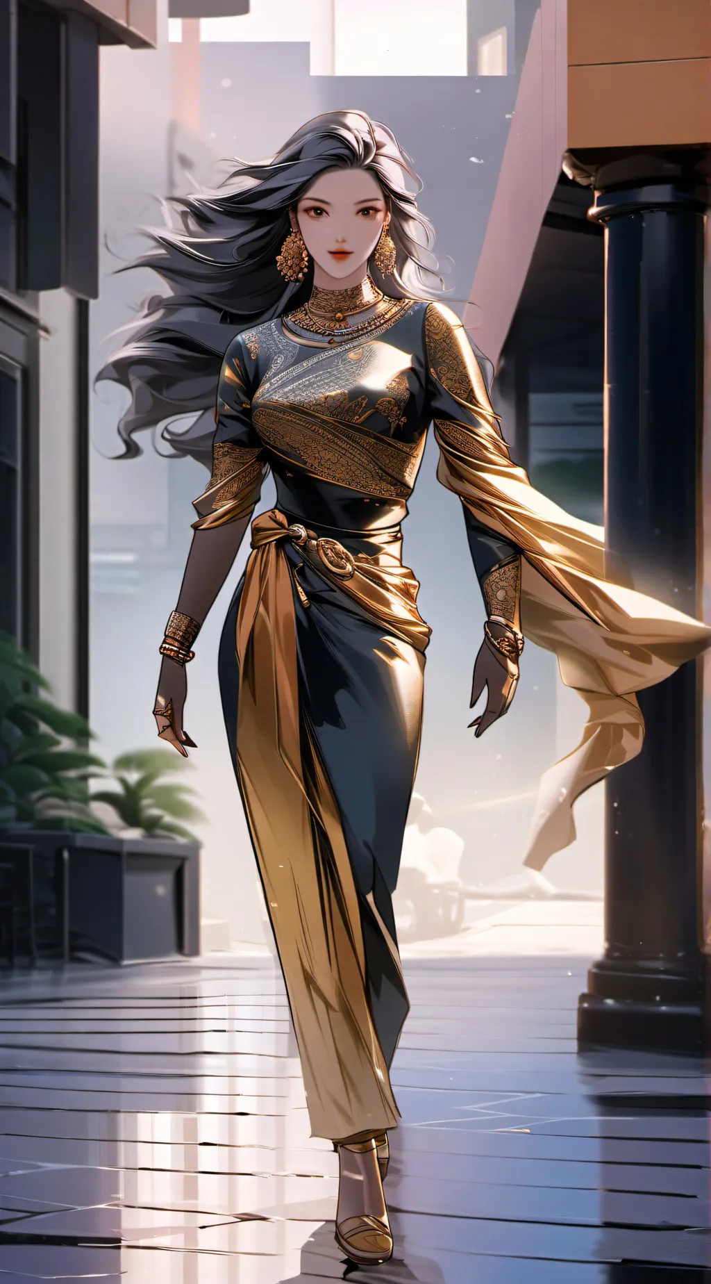 ai character: Azura  background