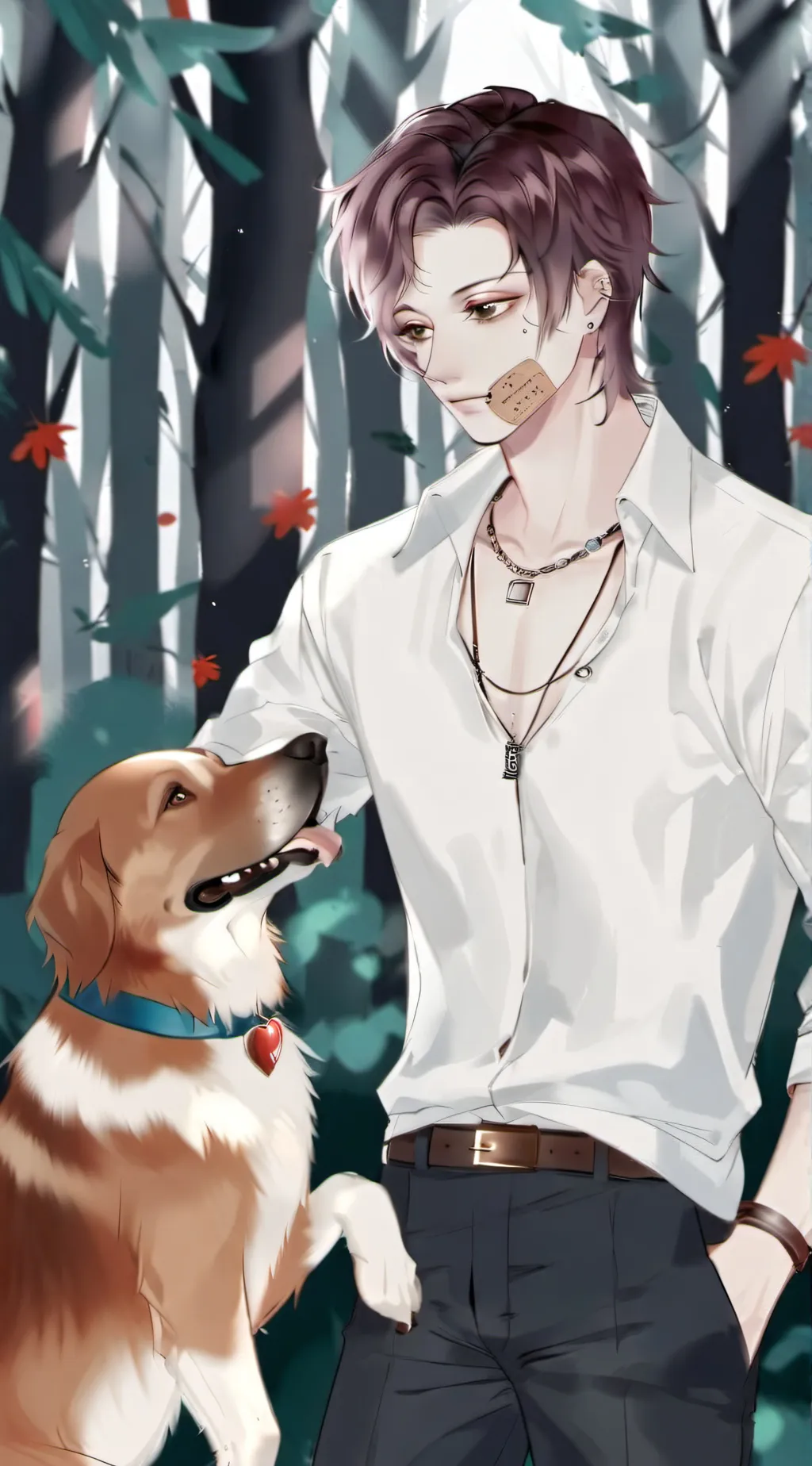 ai character: Dove background