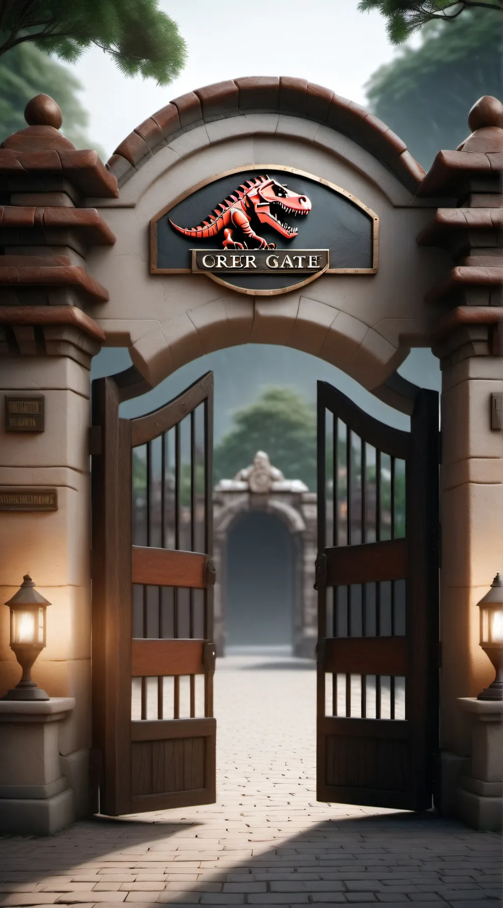 ai character: jurrasic park background