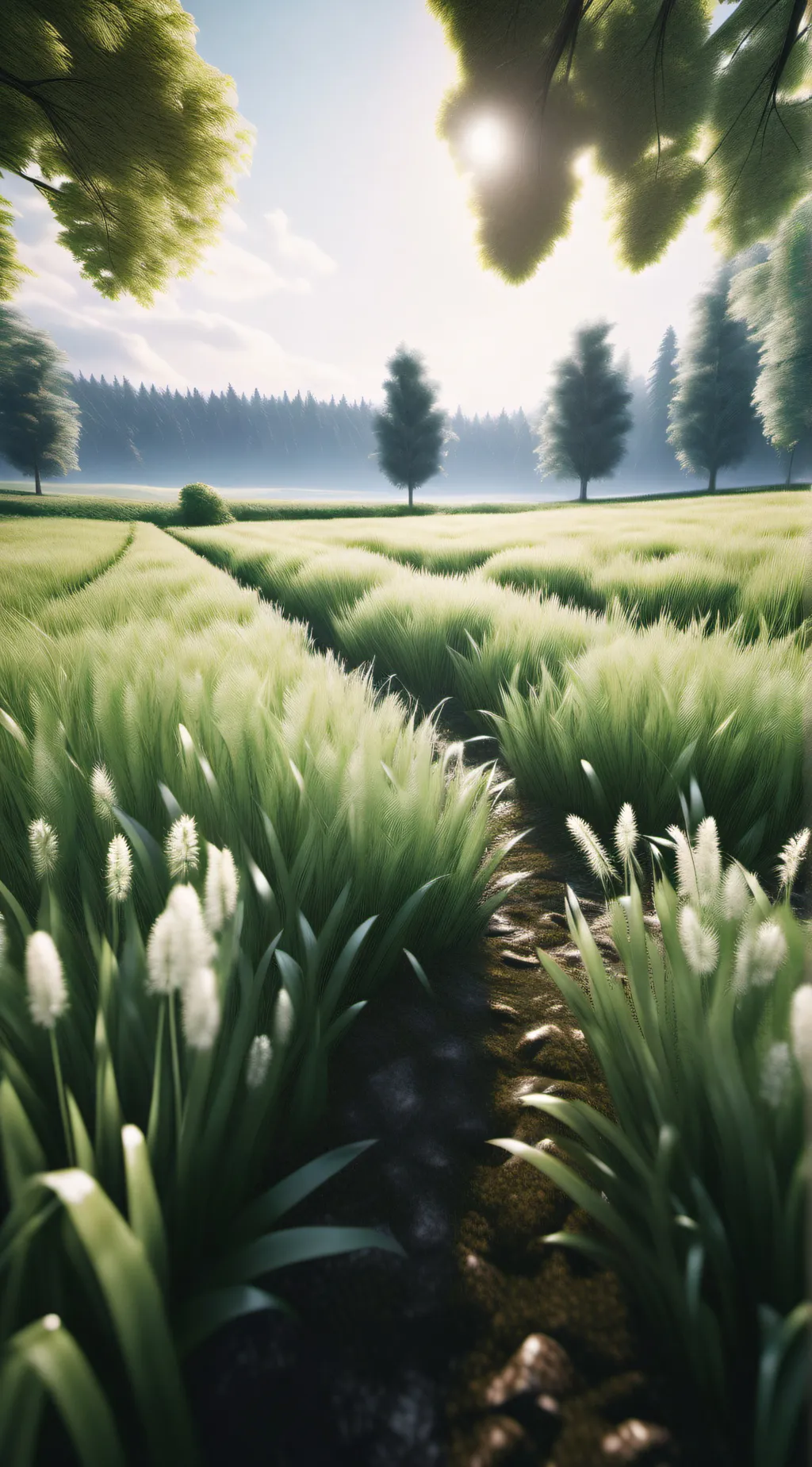 ai character: Grass background