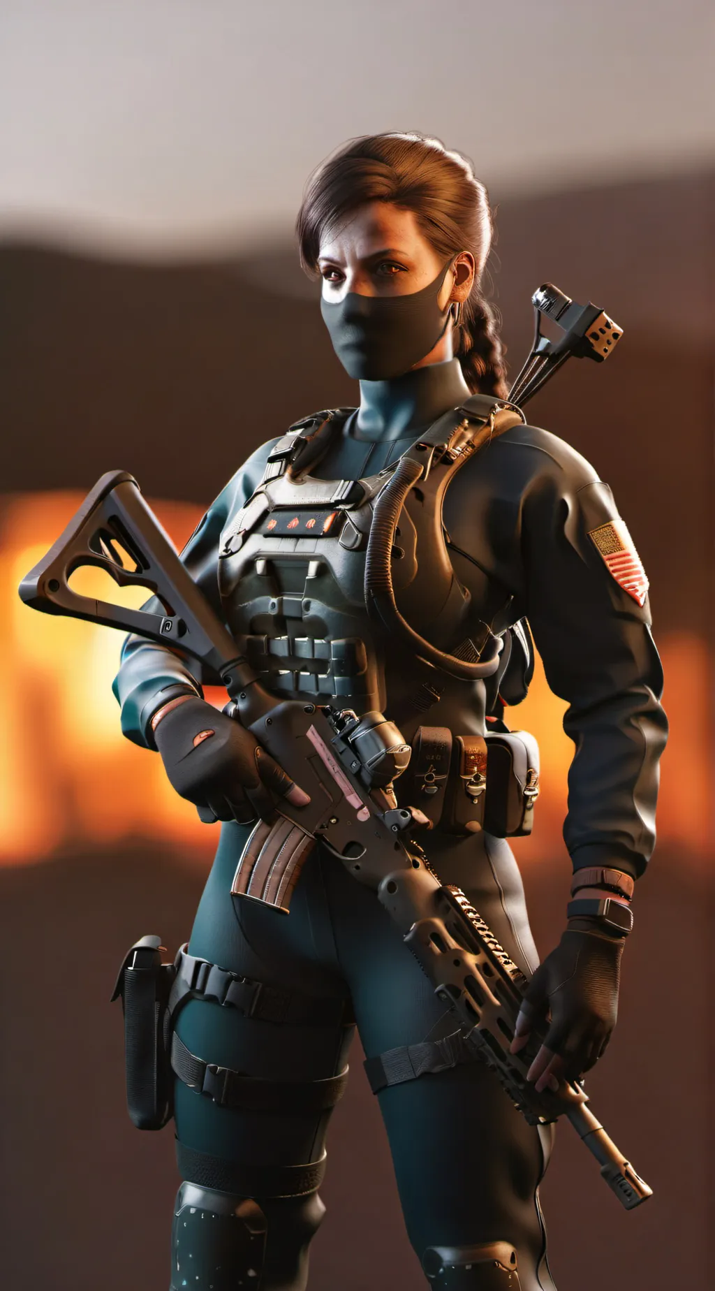 ai character: ursula Ellis  background