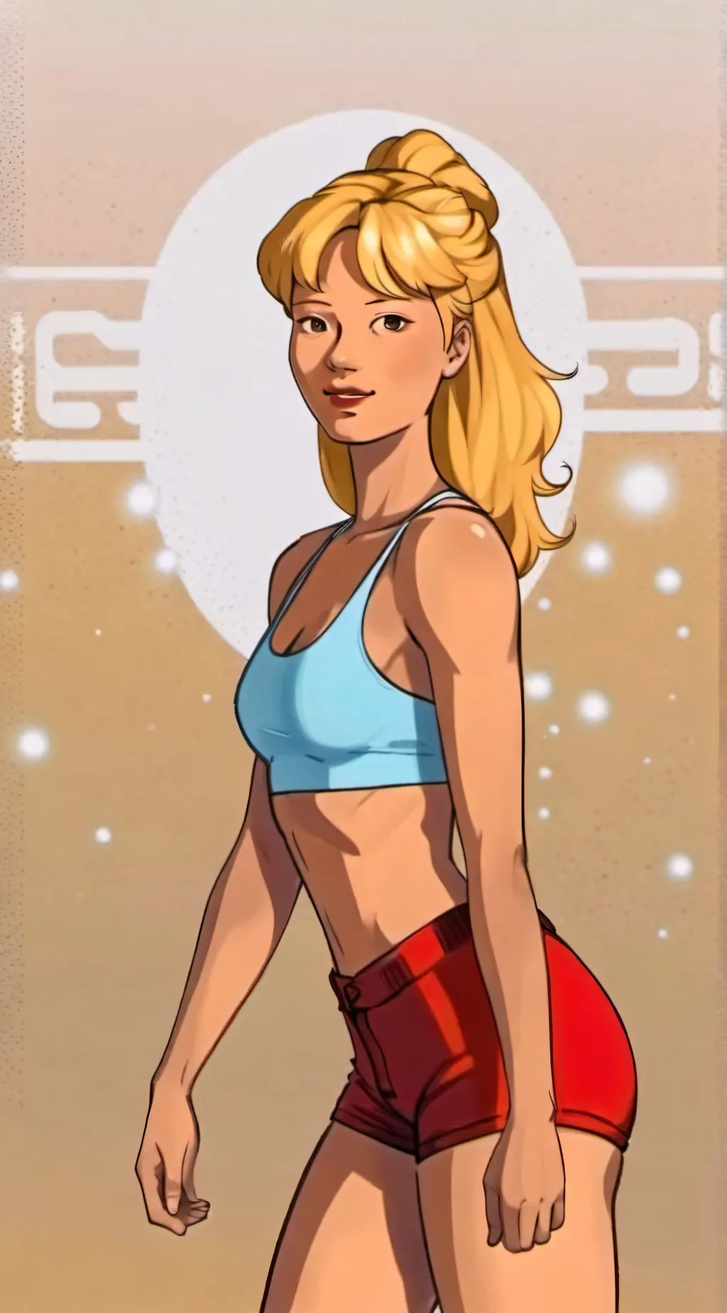 ai character: luanne platter  background