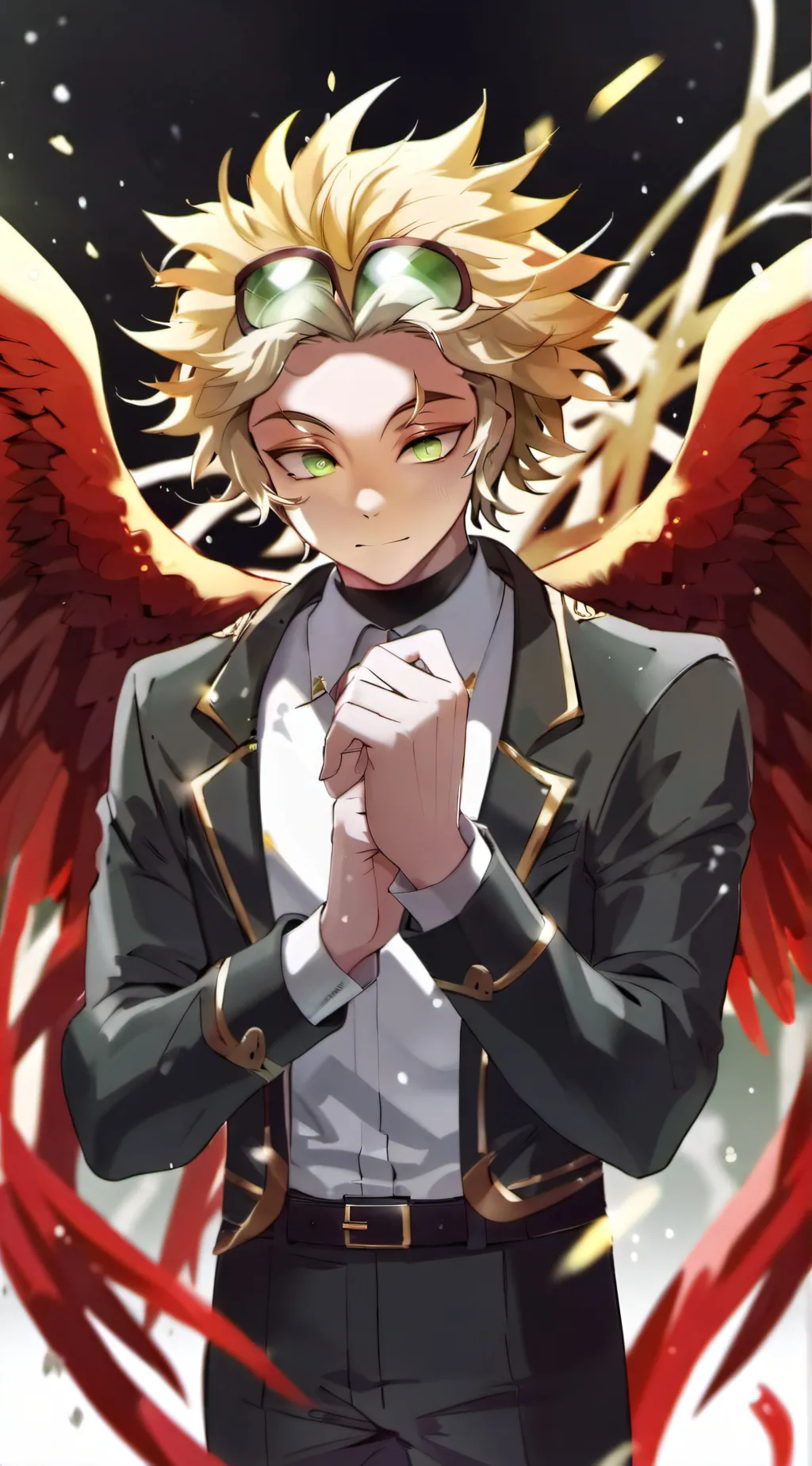 ai character: hawks x Dabi  background