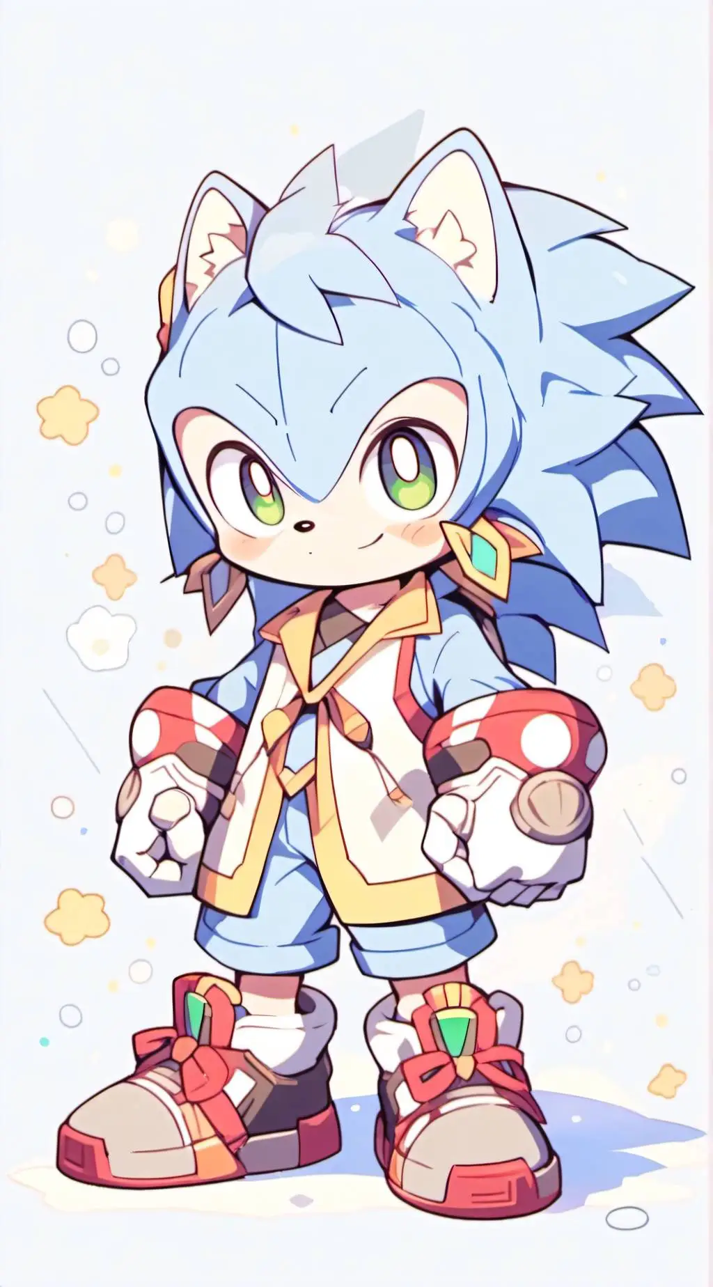 ai character: Sonic the hedge background
