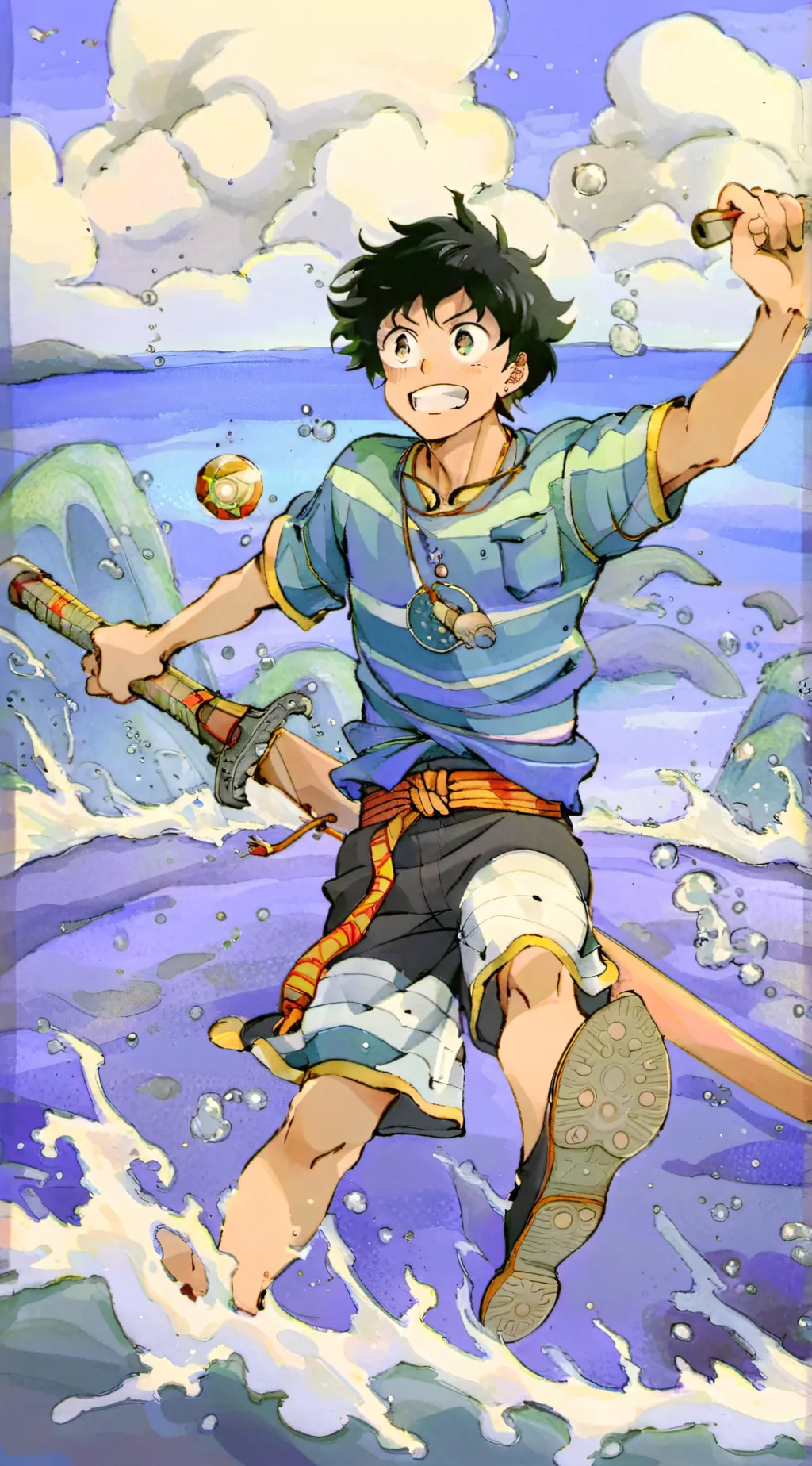 ai character: Deku background