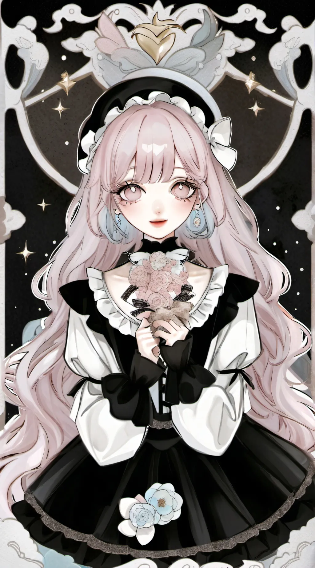 ai character: candy background